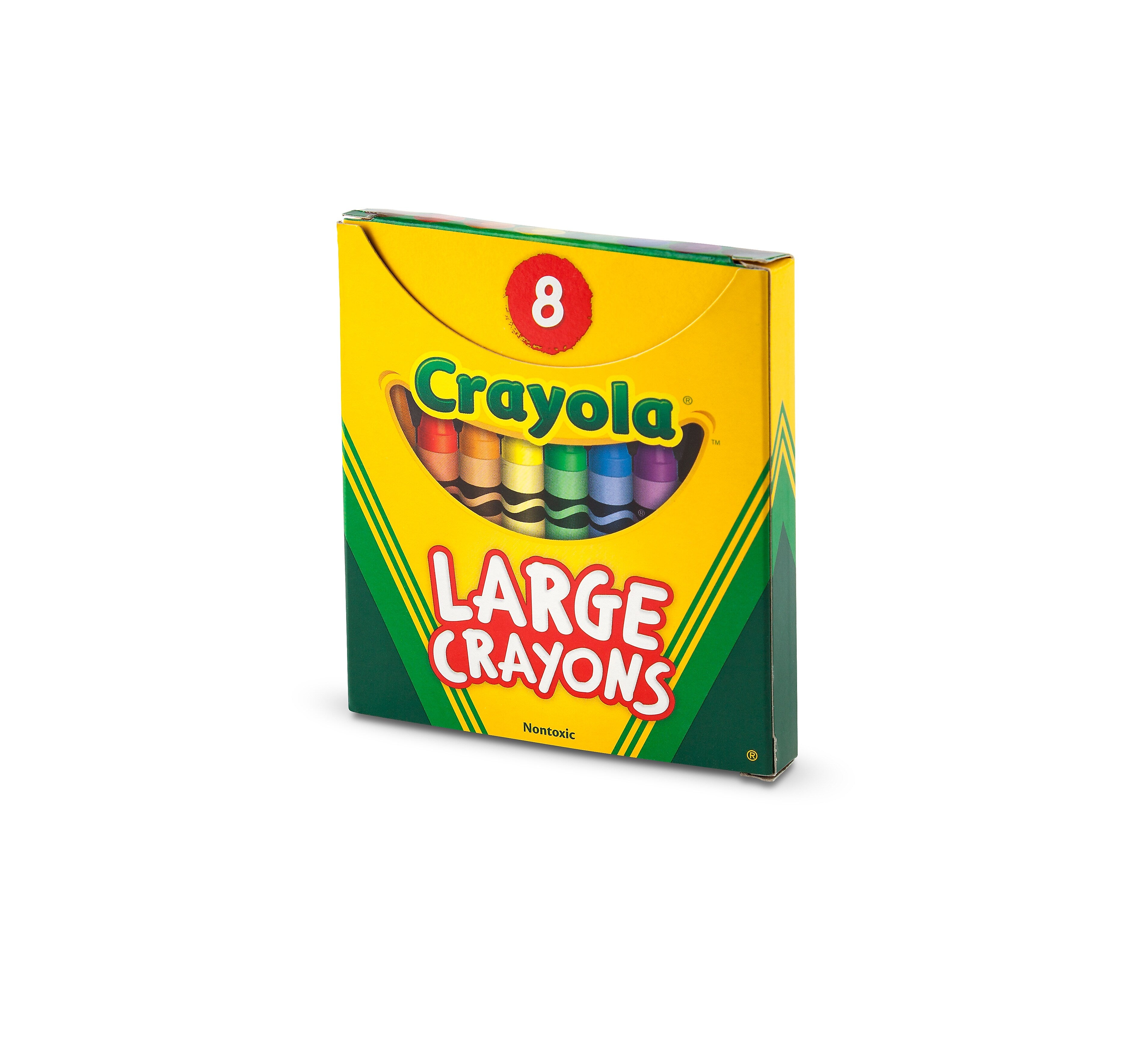 Crayola Crayons, Large Size, Assorted Colors, 8/Box