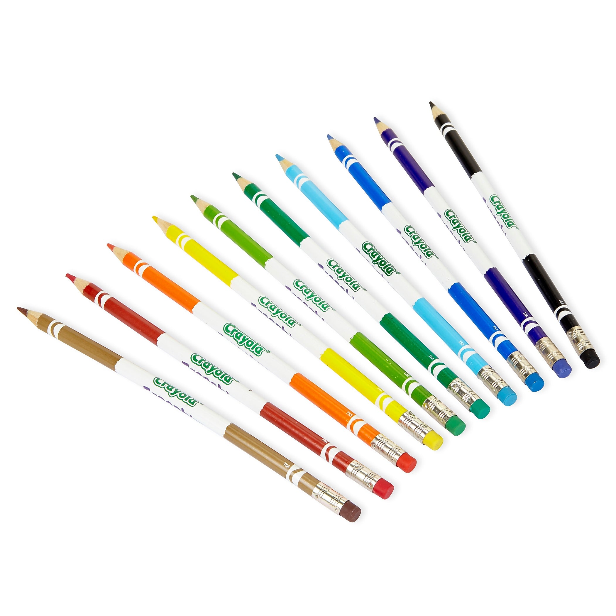 Crayola Erasable Colored Pencils, Assorted Colors ,10/Box