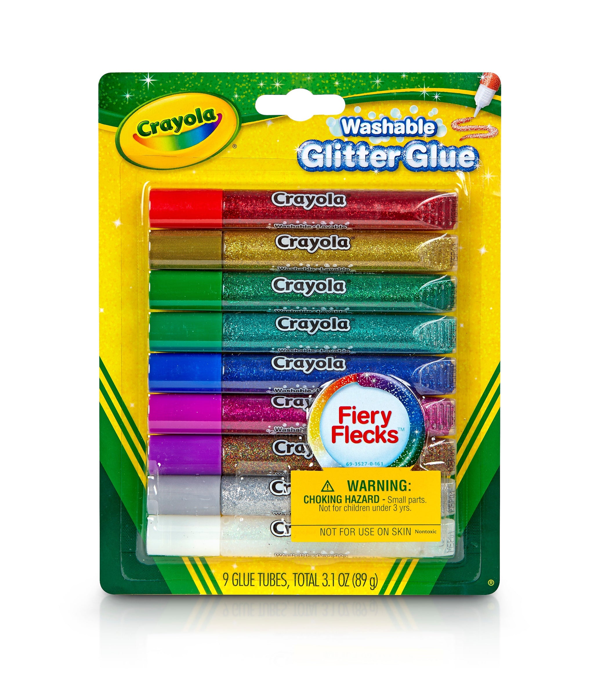 Crayola Glitter WashableRemovable Craft Glue, 0.35 oz., White