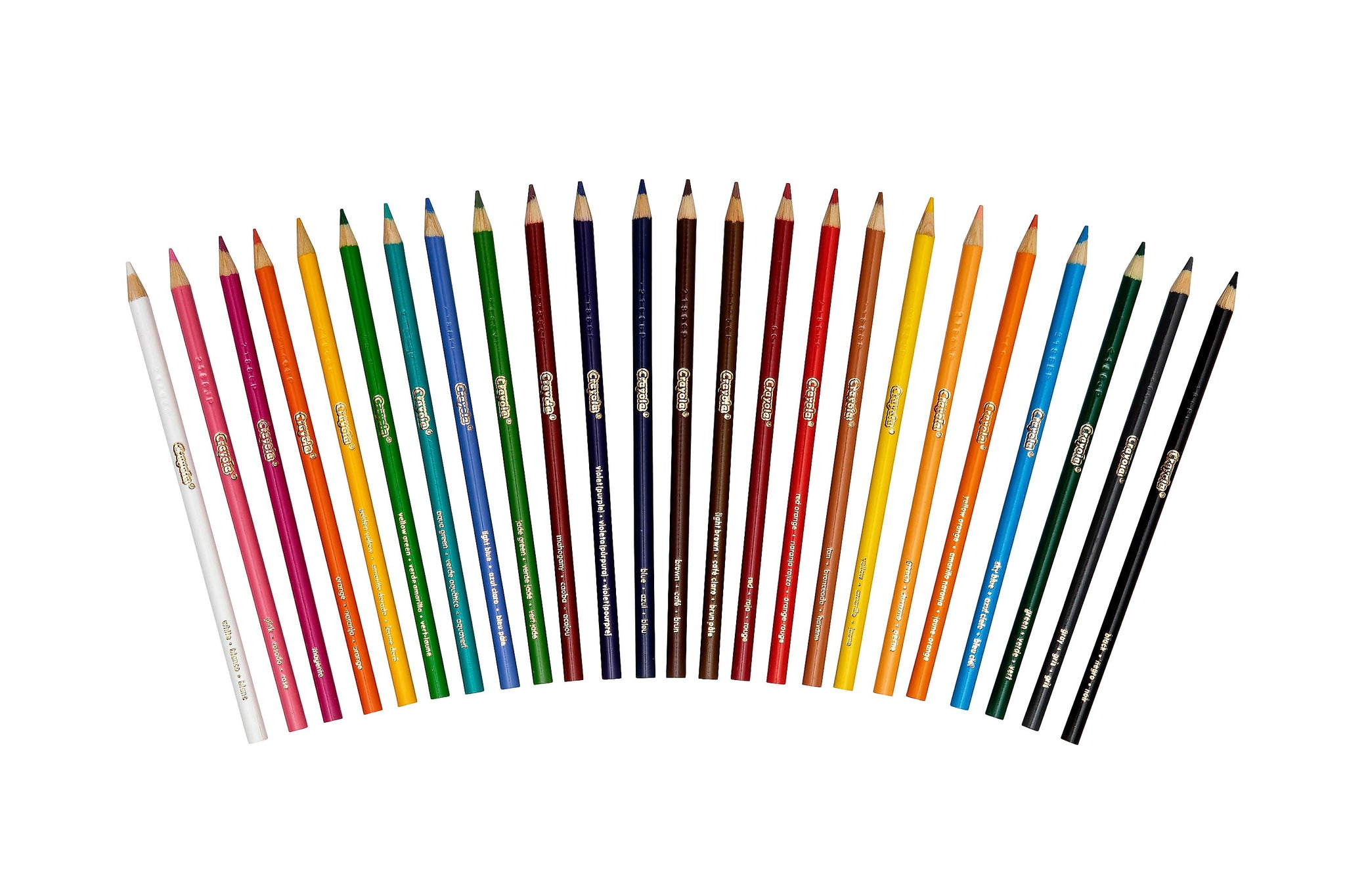 Crayola Kids' Colored Pencils, Assorted Colors, 24/Box