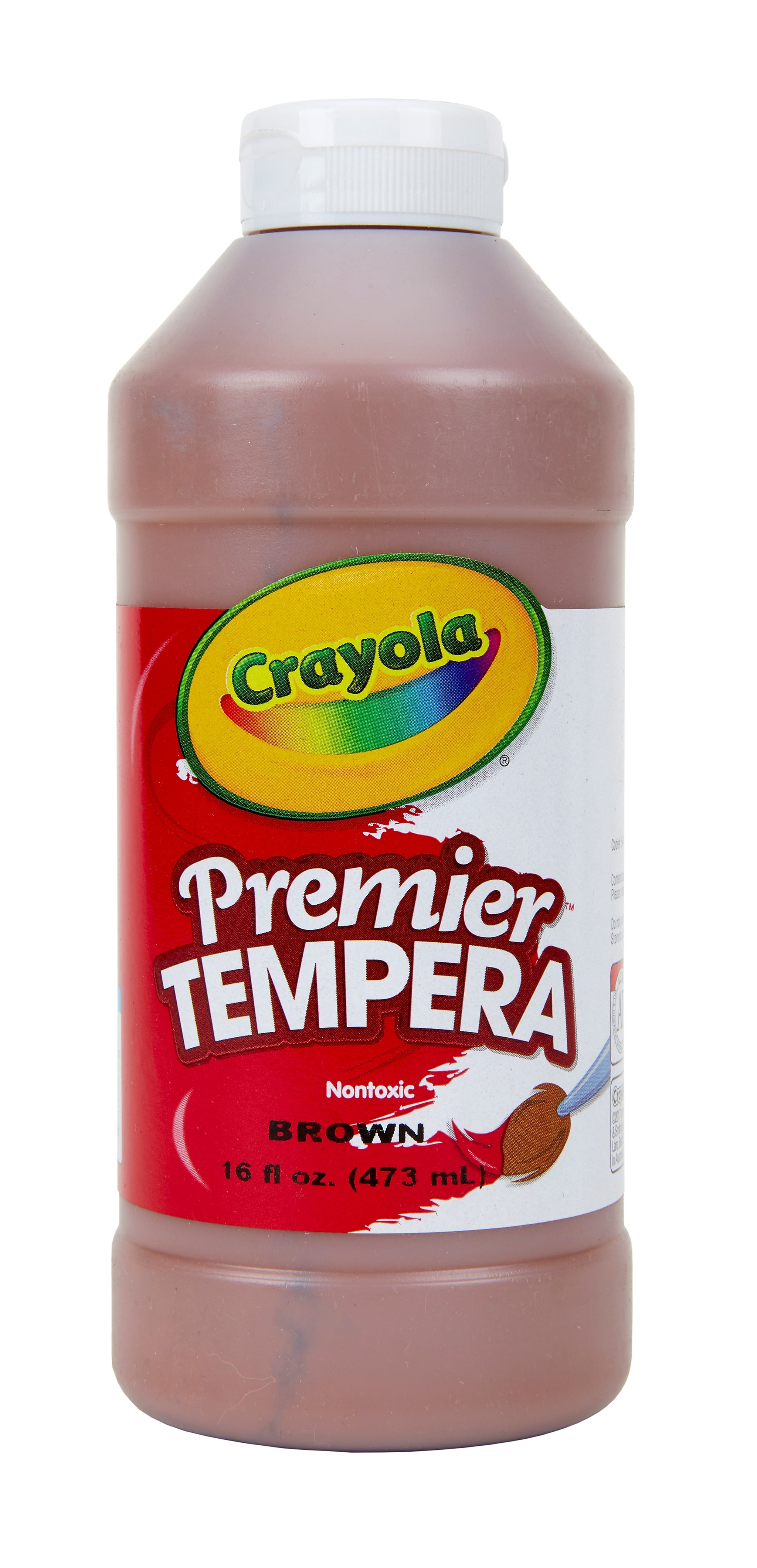Crayola Premier Tempera Paint, Brown, 16 oz.
