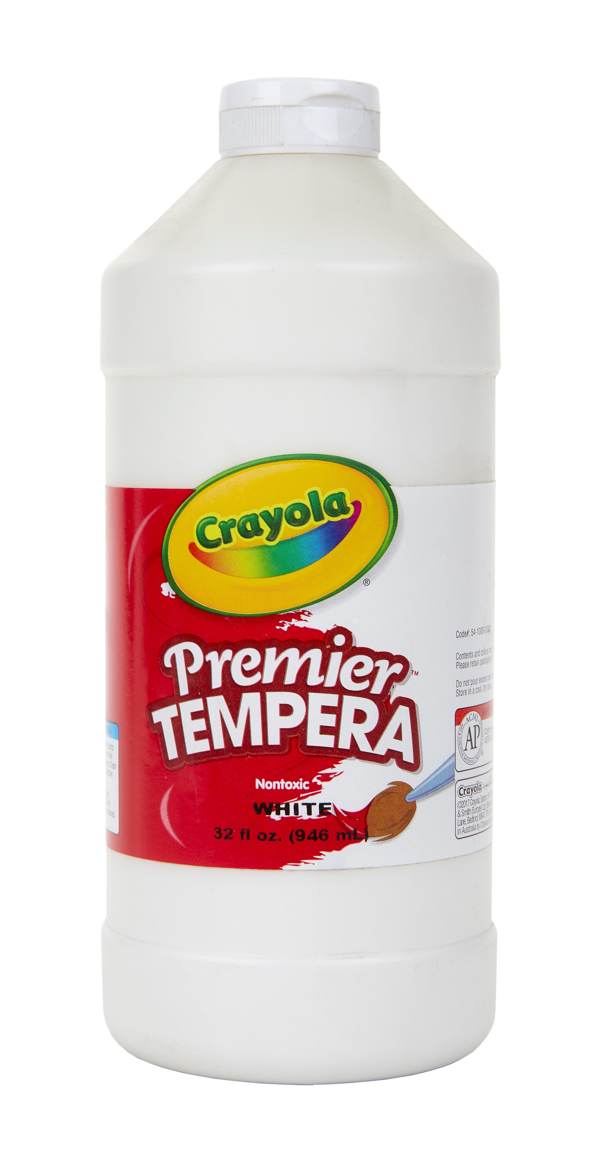 Crayola Premier Tempera Paint, White, 32 oz.