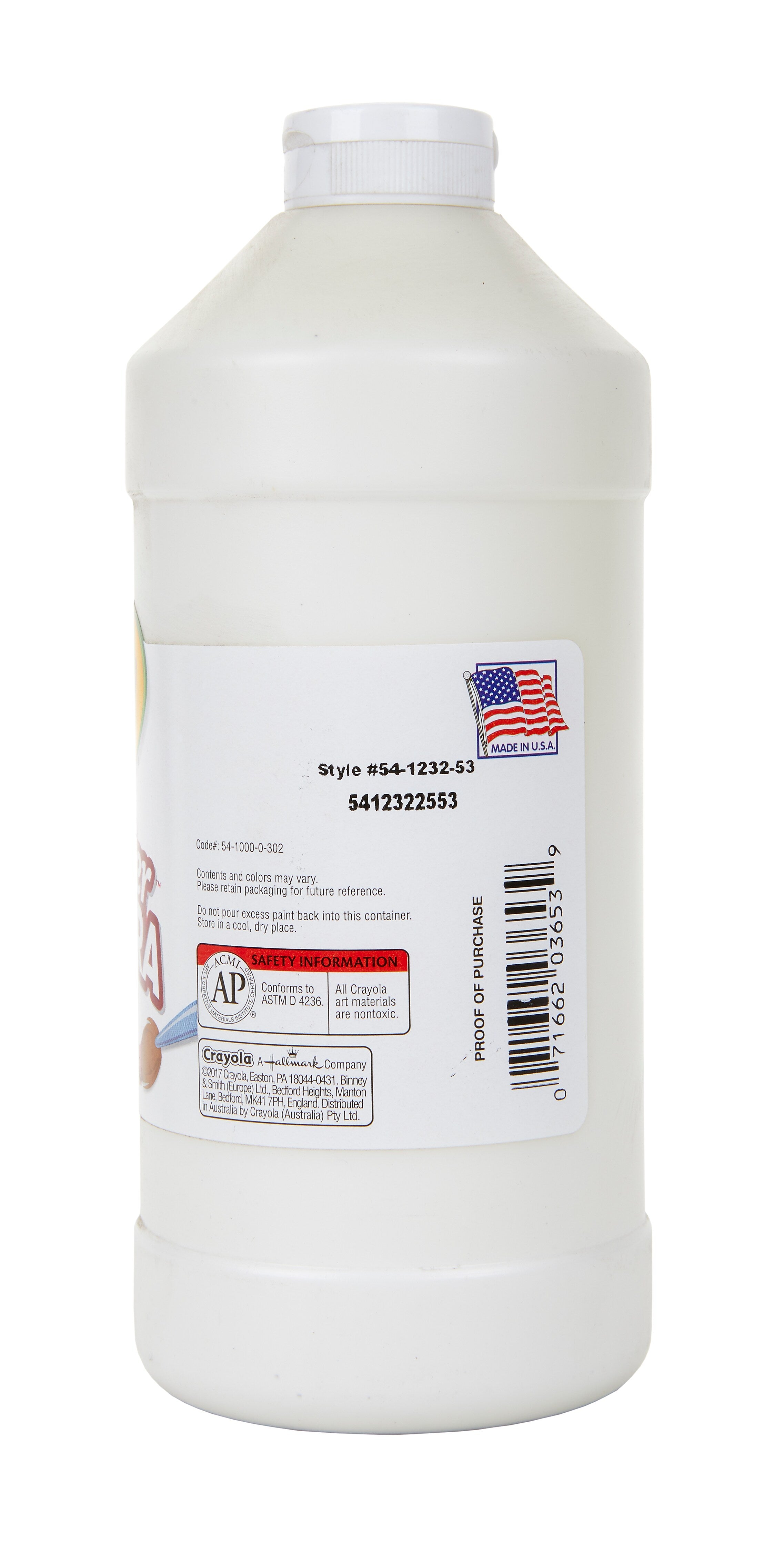 Crayola Premier Tempera Paint, White, 32 oz.