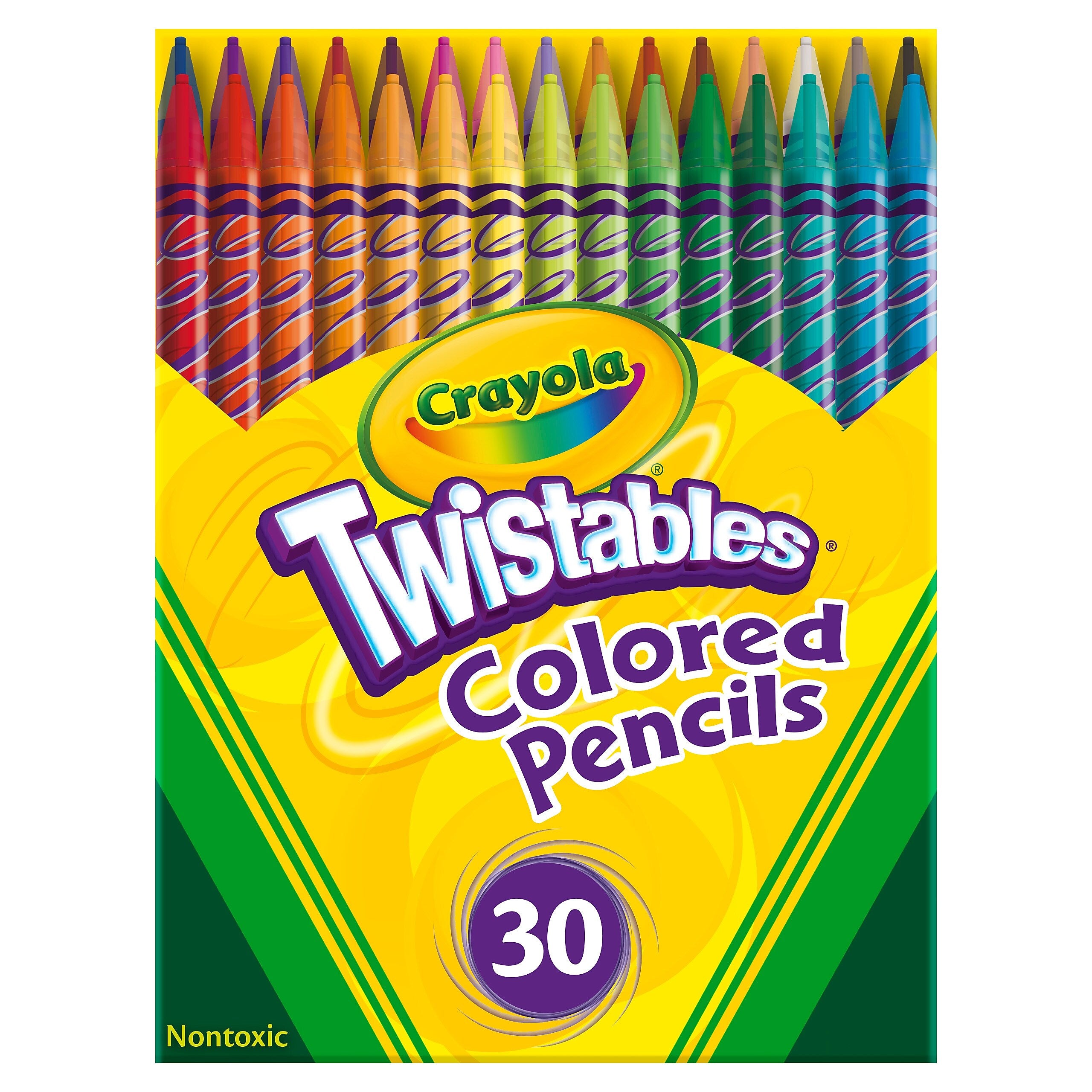 Crayola Twistables Colored Pencils, Assorted Colors, 30/Pack