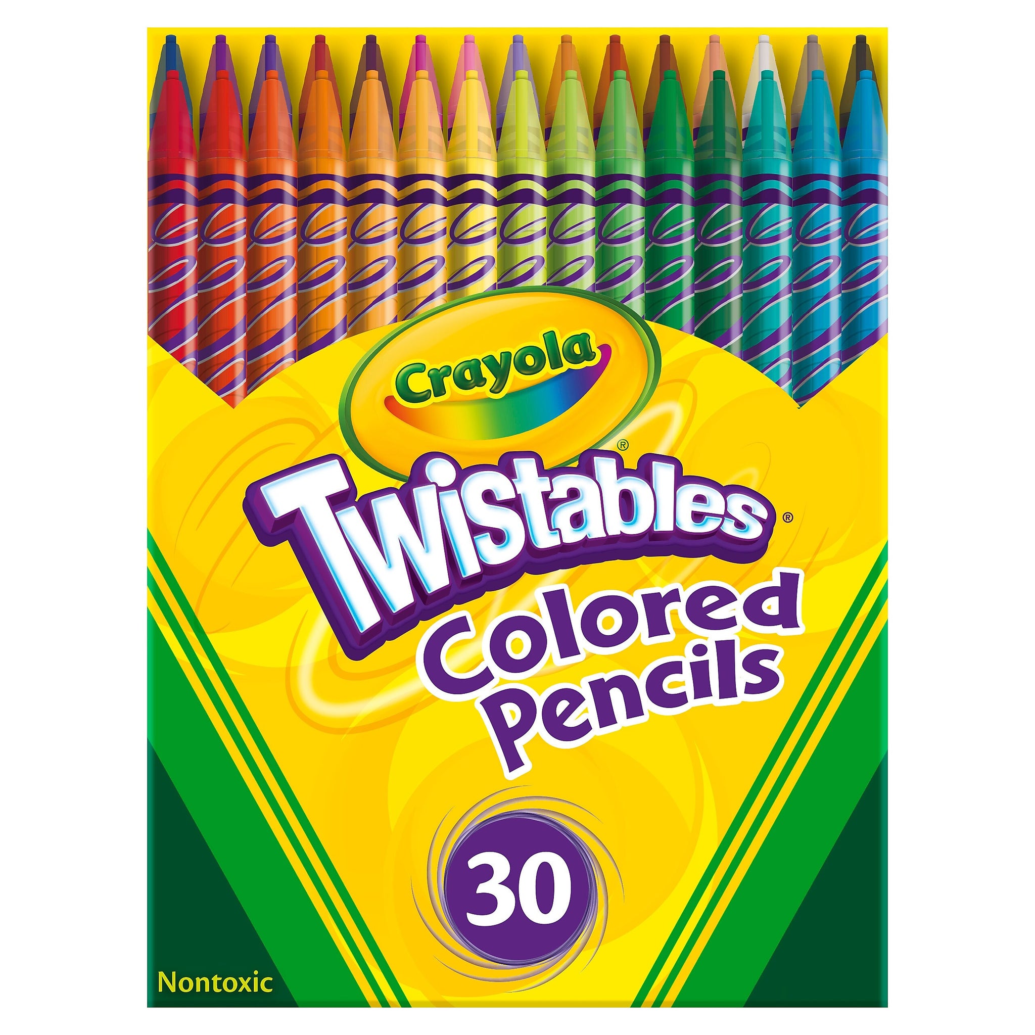 Crayola Twistables Colored Pencils, Assorted Colors, 30/Pack