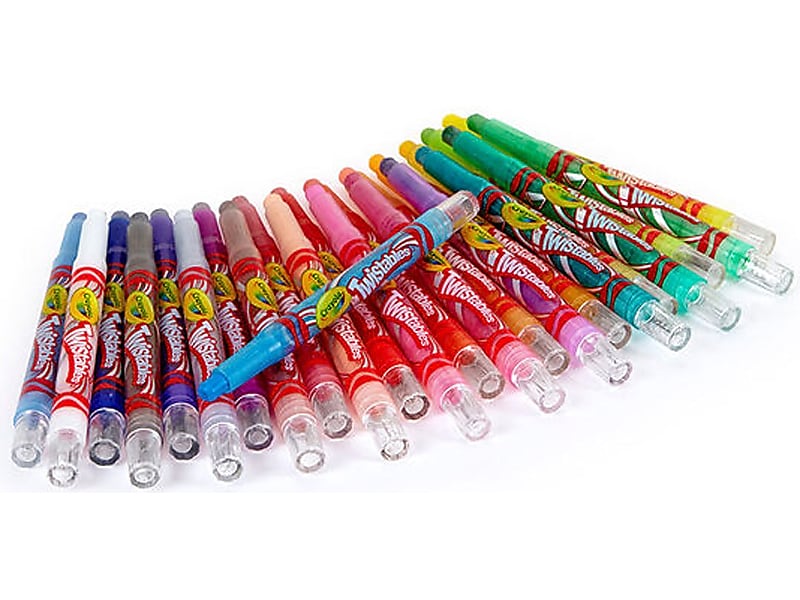 Crayola Twistables Mini Crayons, Assorted Colors, 24/Box, 12 Boxes/Carton