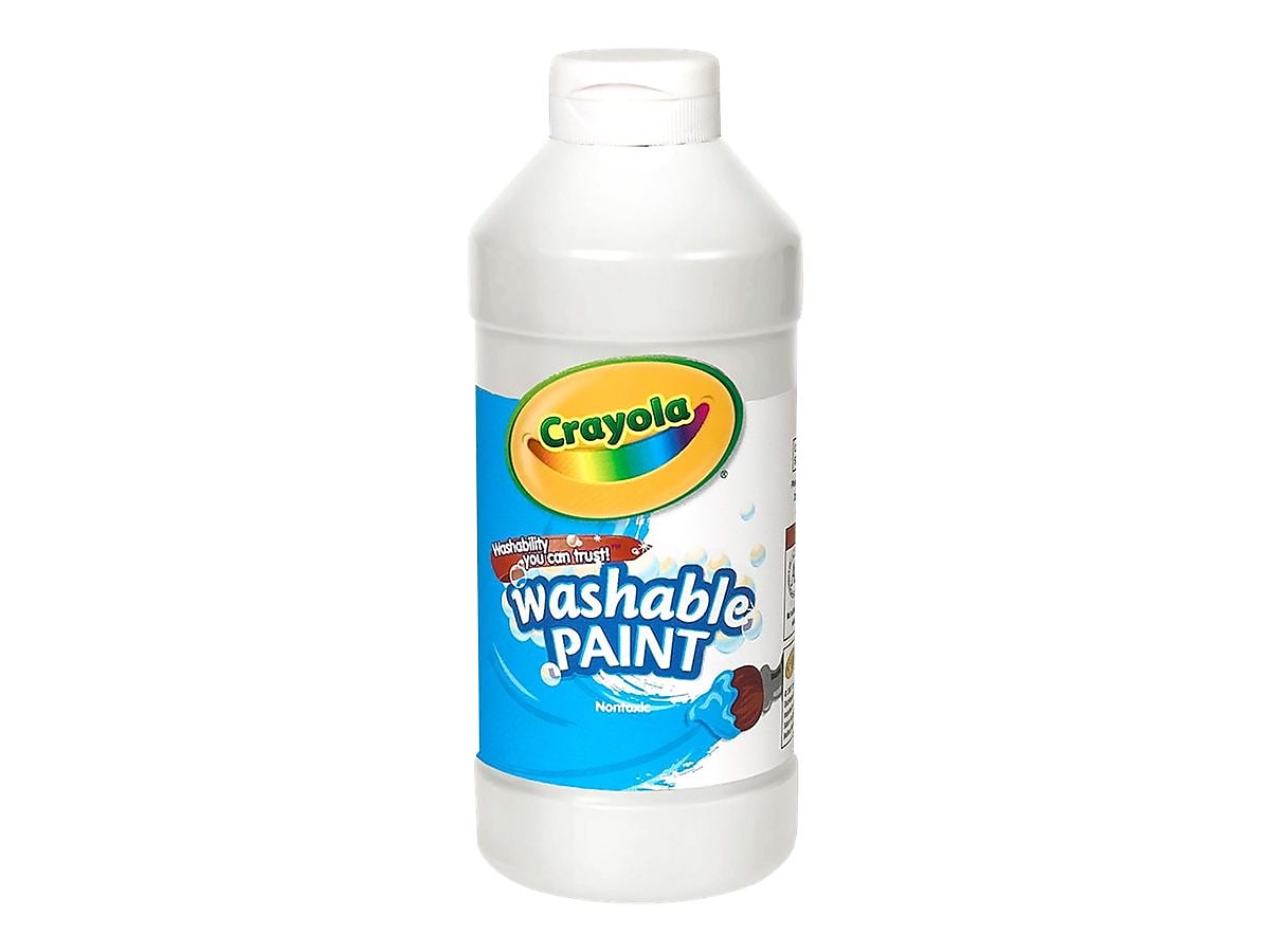 Crayola Washable Kid's Paint, Assorted, 16 oz., 12/Carton