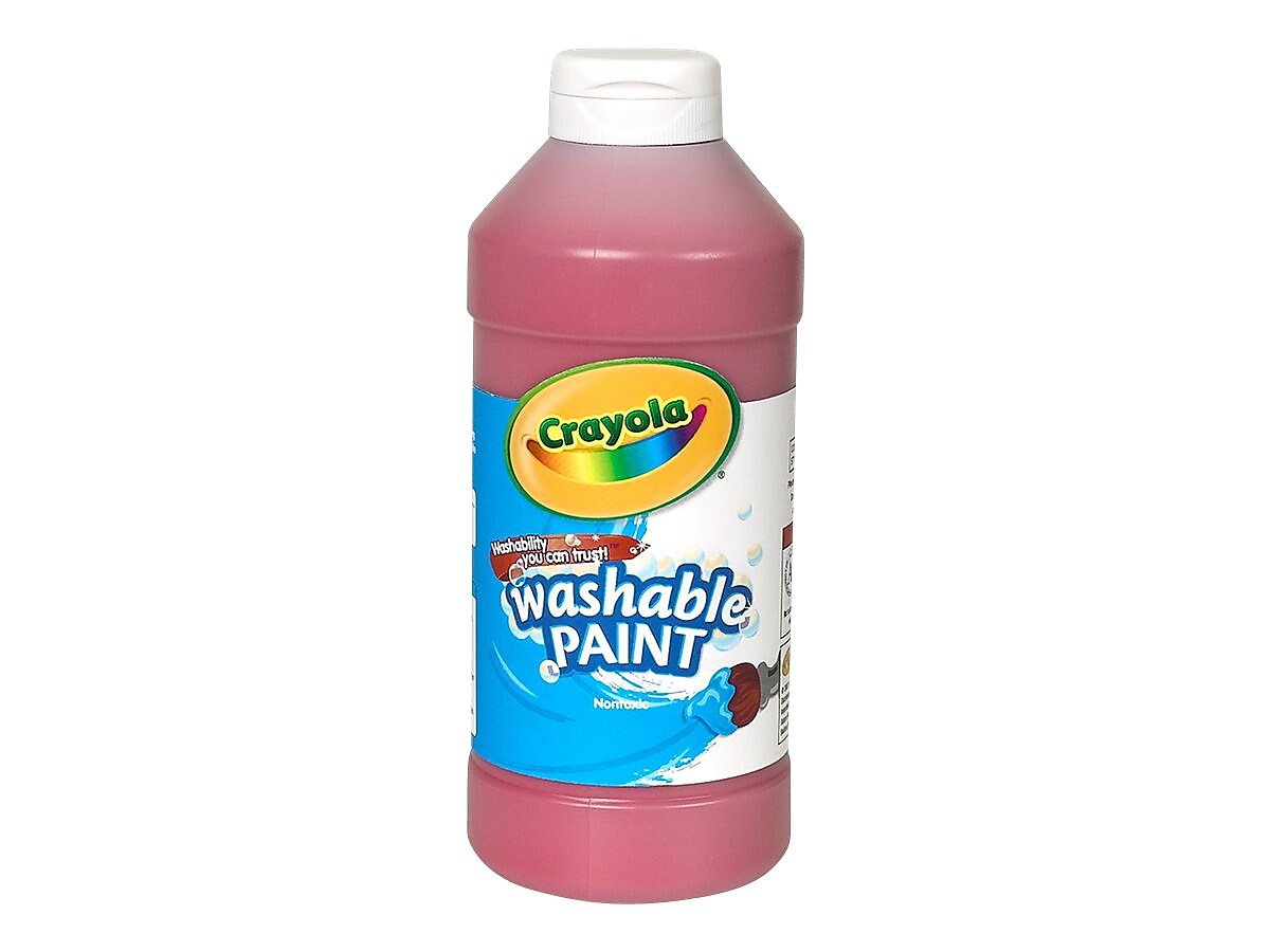 Crayola Washable Kid's Paint, Assorted, 16 oz., 12/Carton
