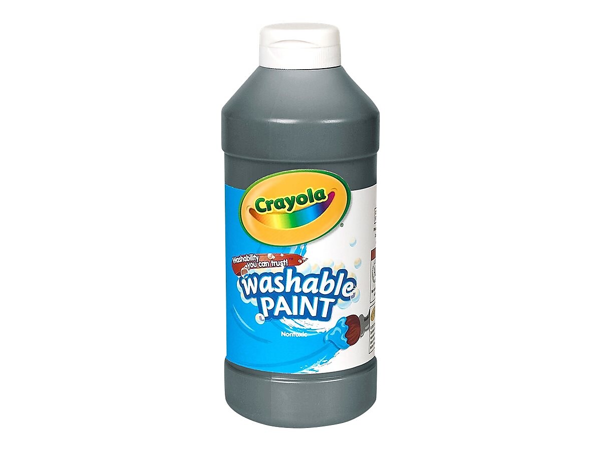 Crayola Washable Kid's Paint, Assorted, 16 oz., 12/Carton