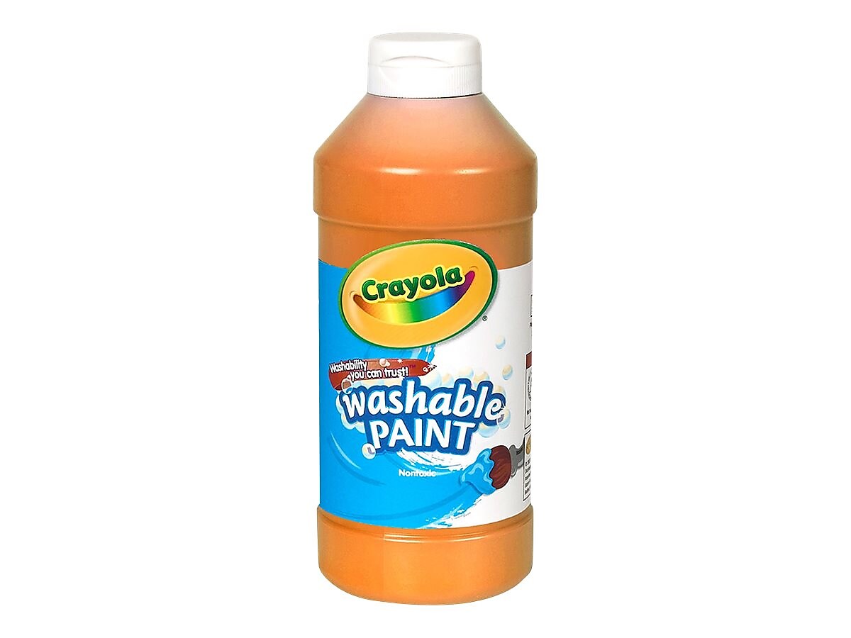 Crayola Washable Kid's Paint, Assorted, 16 oz., 12/Carton
