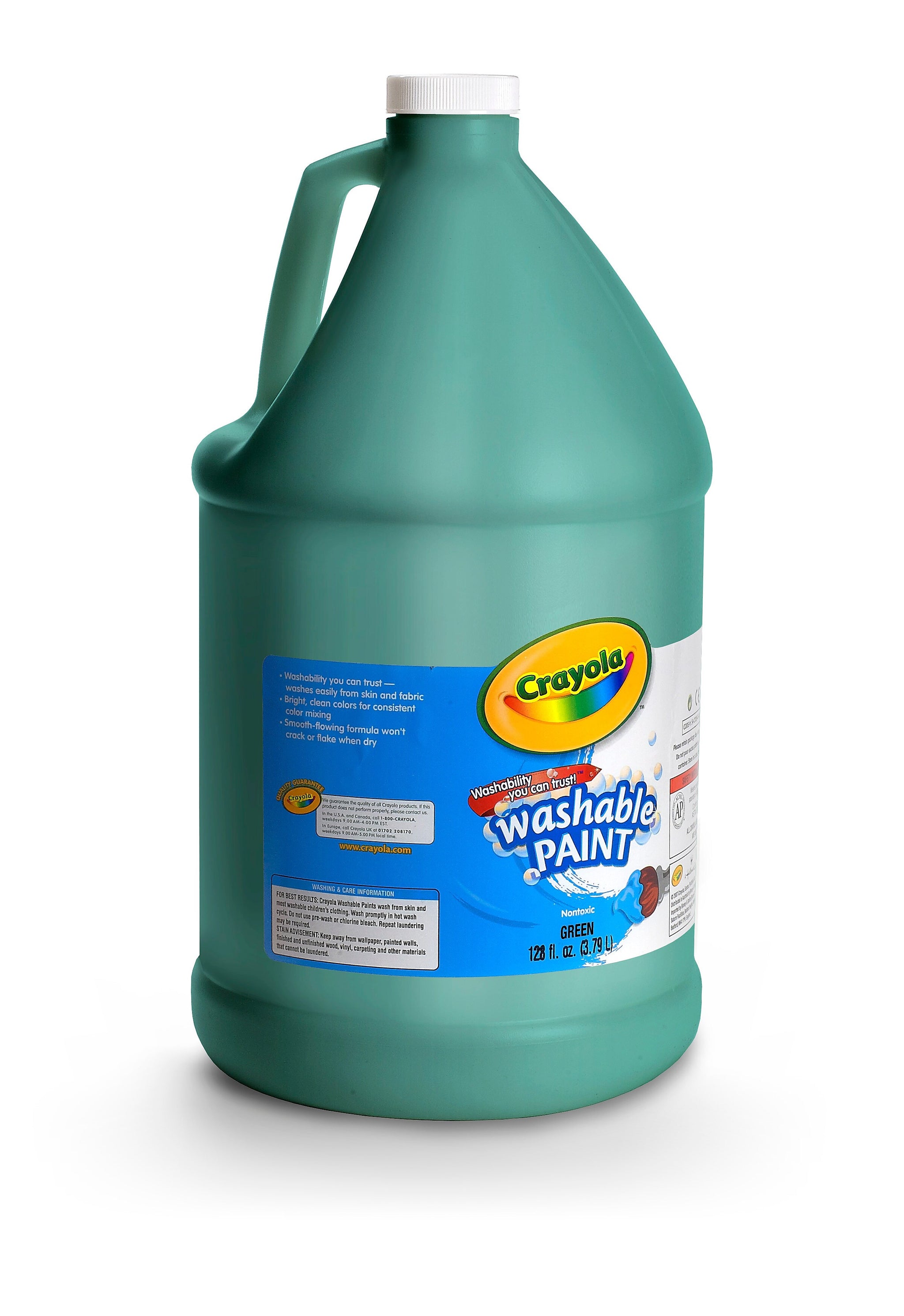Crayola Washable Kid's Paint, Green, Gallon
