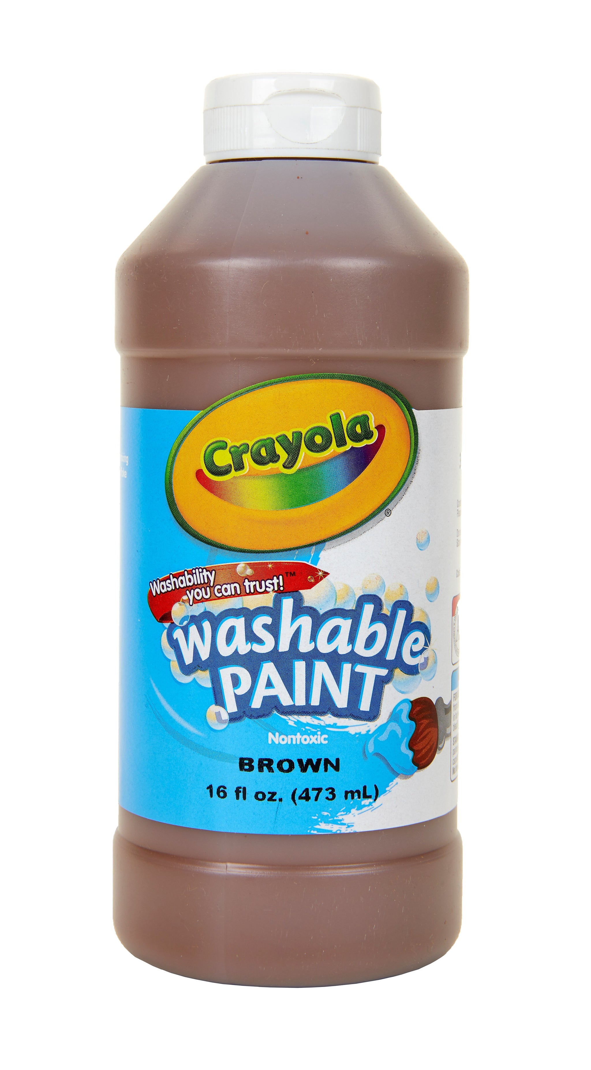 Crayola Washable Paint, 16 oz, Brown