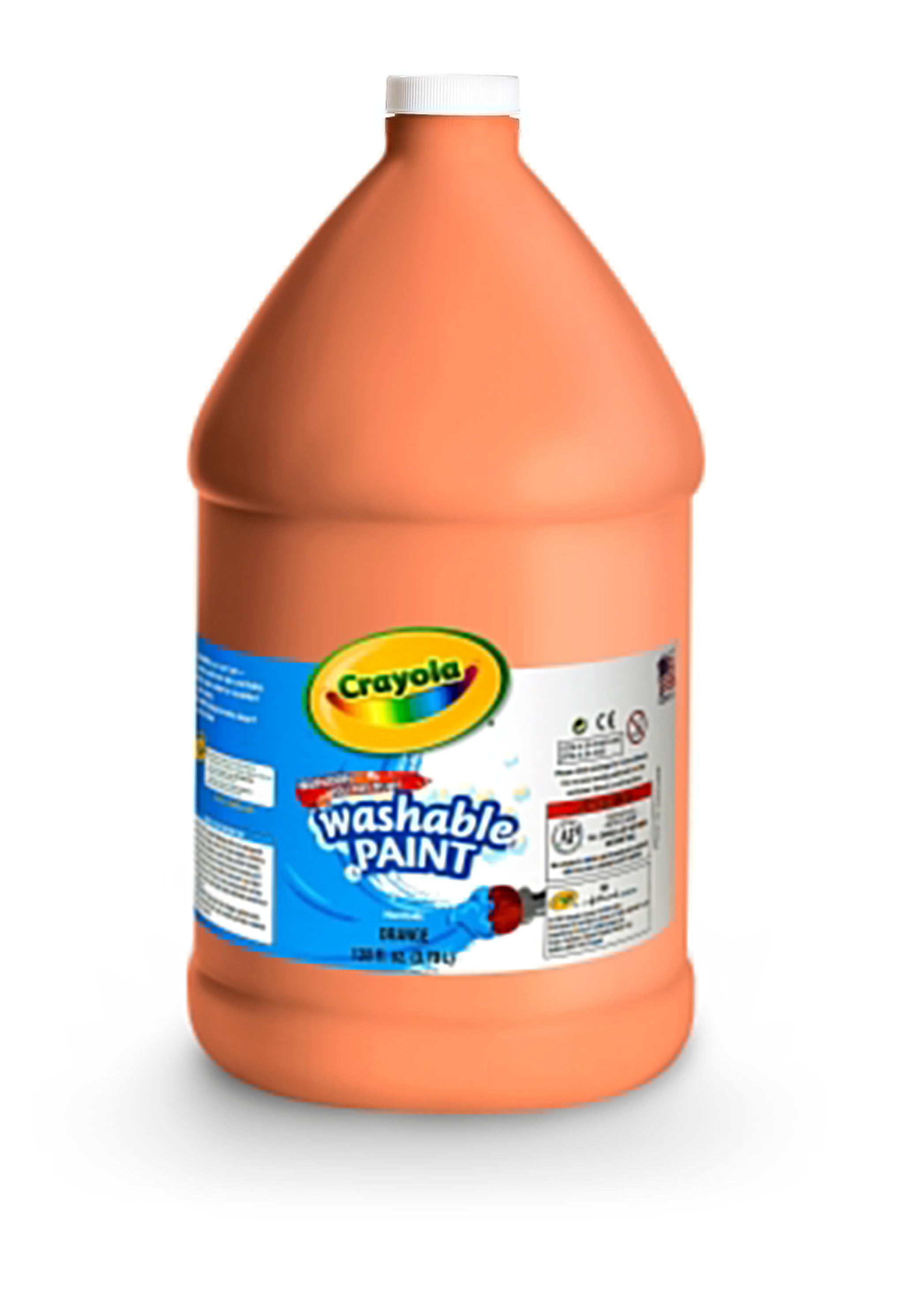 Crayola Washable Paints, Orange, 1 Gallon