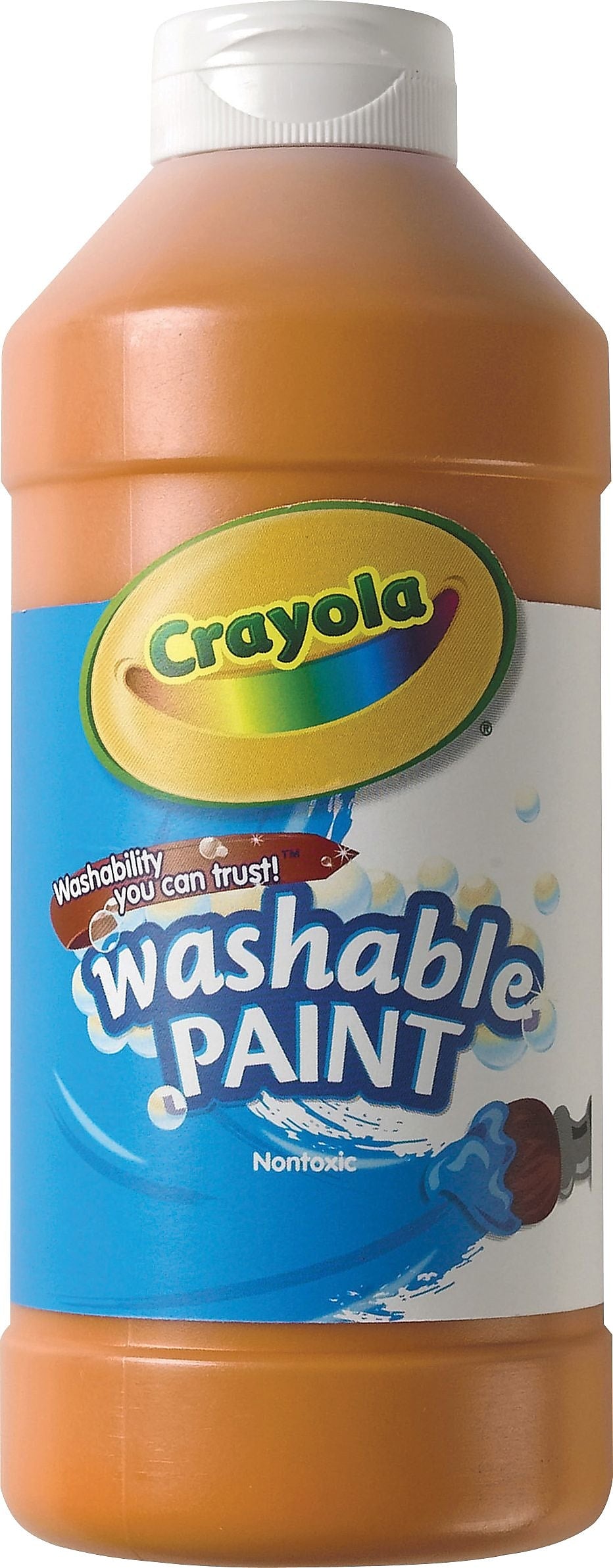 Crayola Washable Paints, Orange, 16 oz.