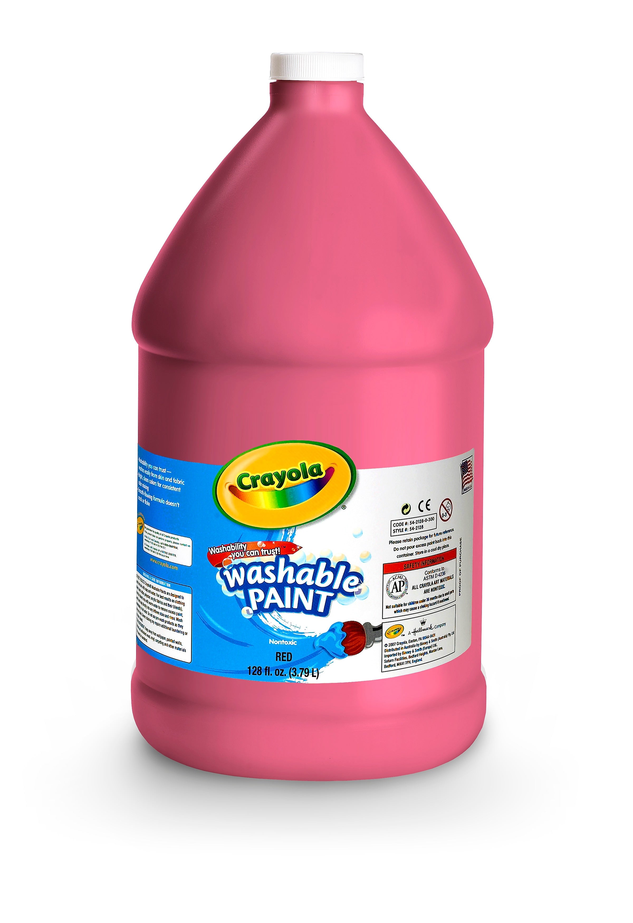 Crayola Washable Paints, Red, 1 Gallon