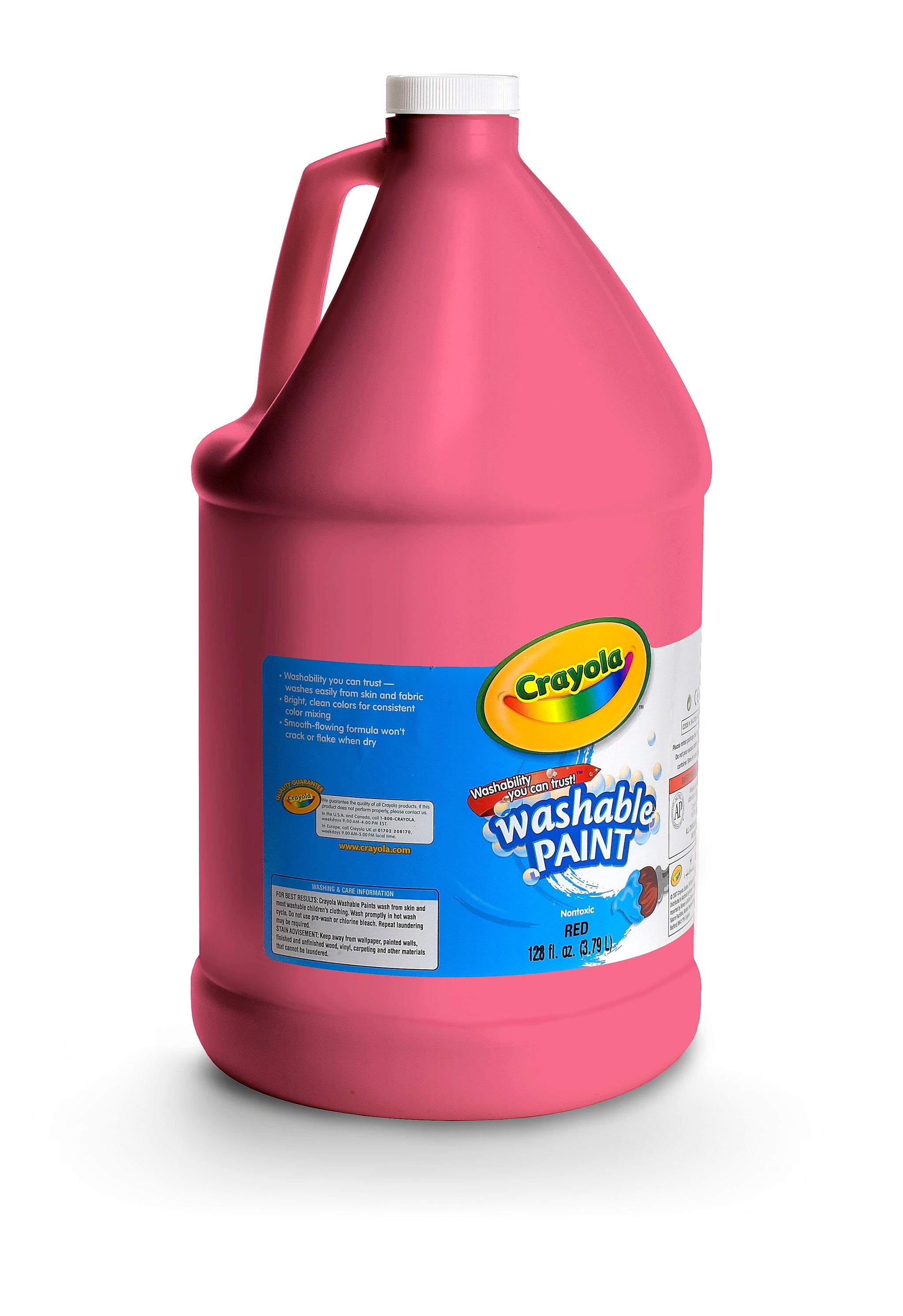 Crayola Washable Paints, Red, 1 Gallon