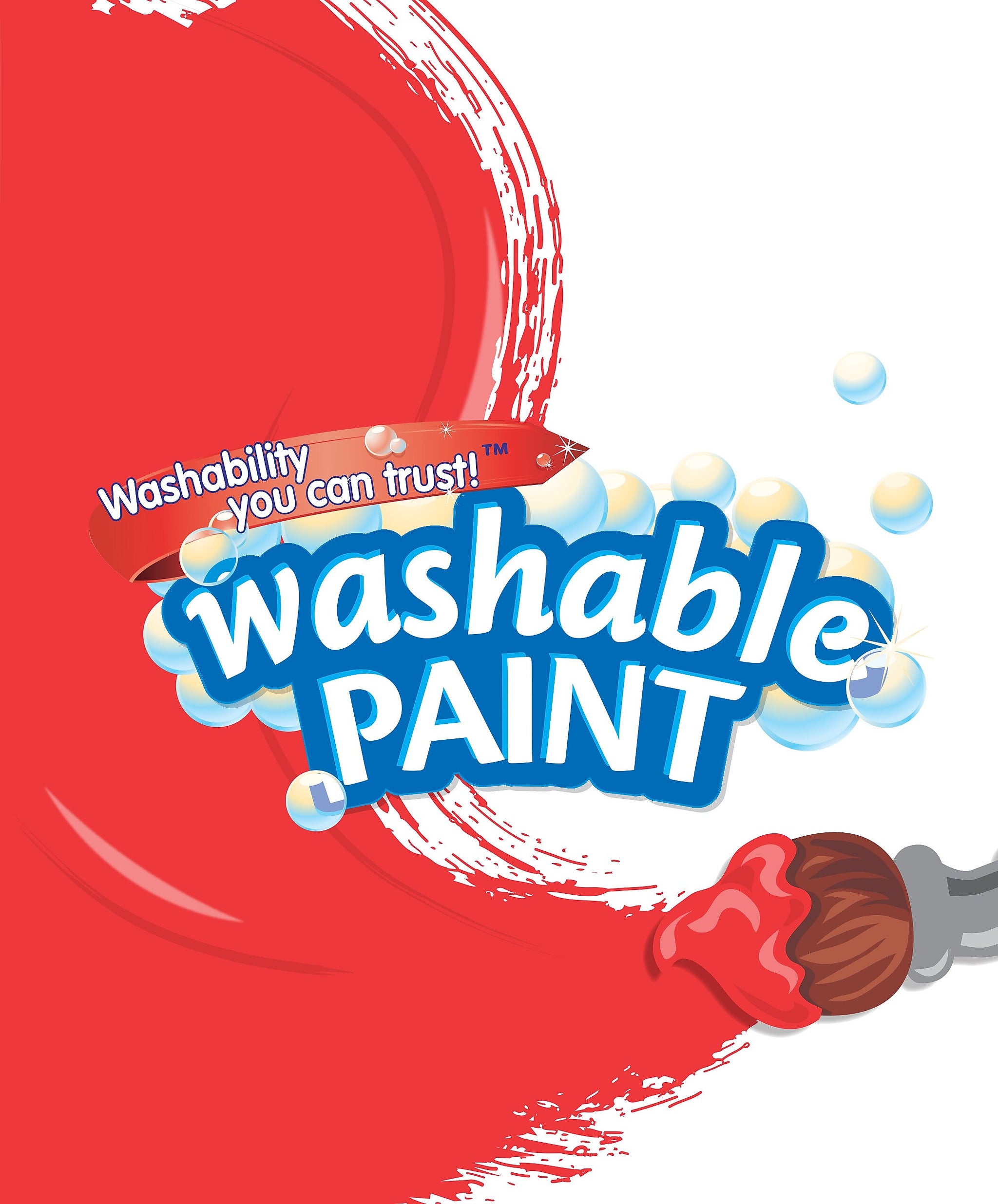 Crayola Washable Paints, Red, 1 Gallon