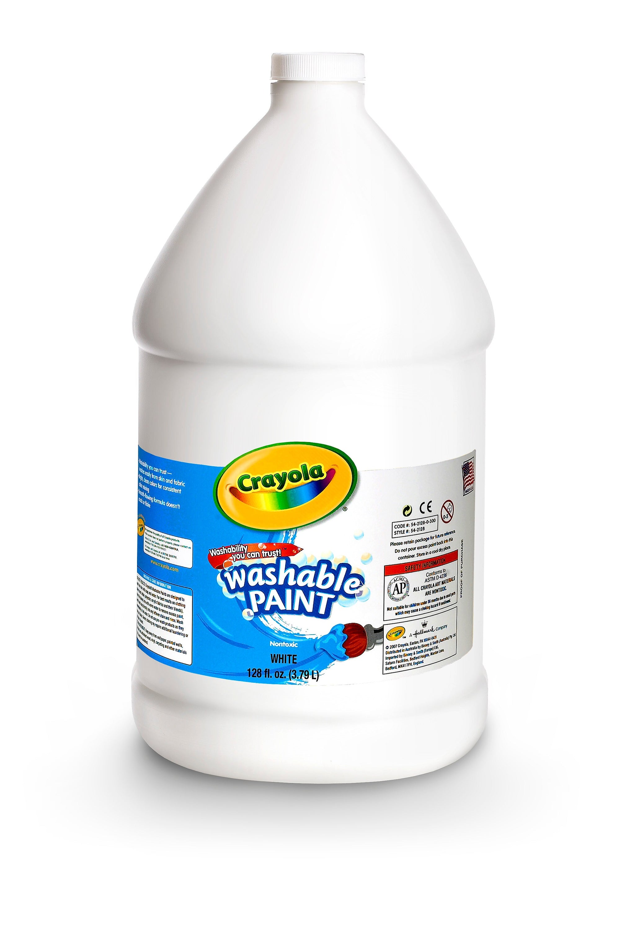 Crayola Washable Paints, White, 1 Gallon