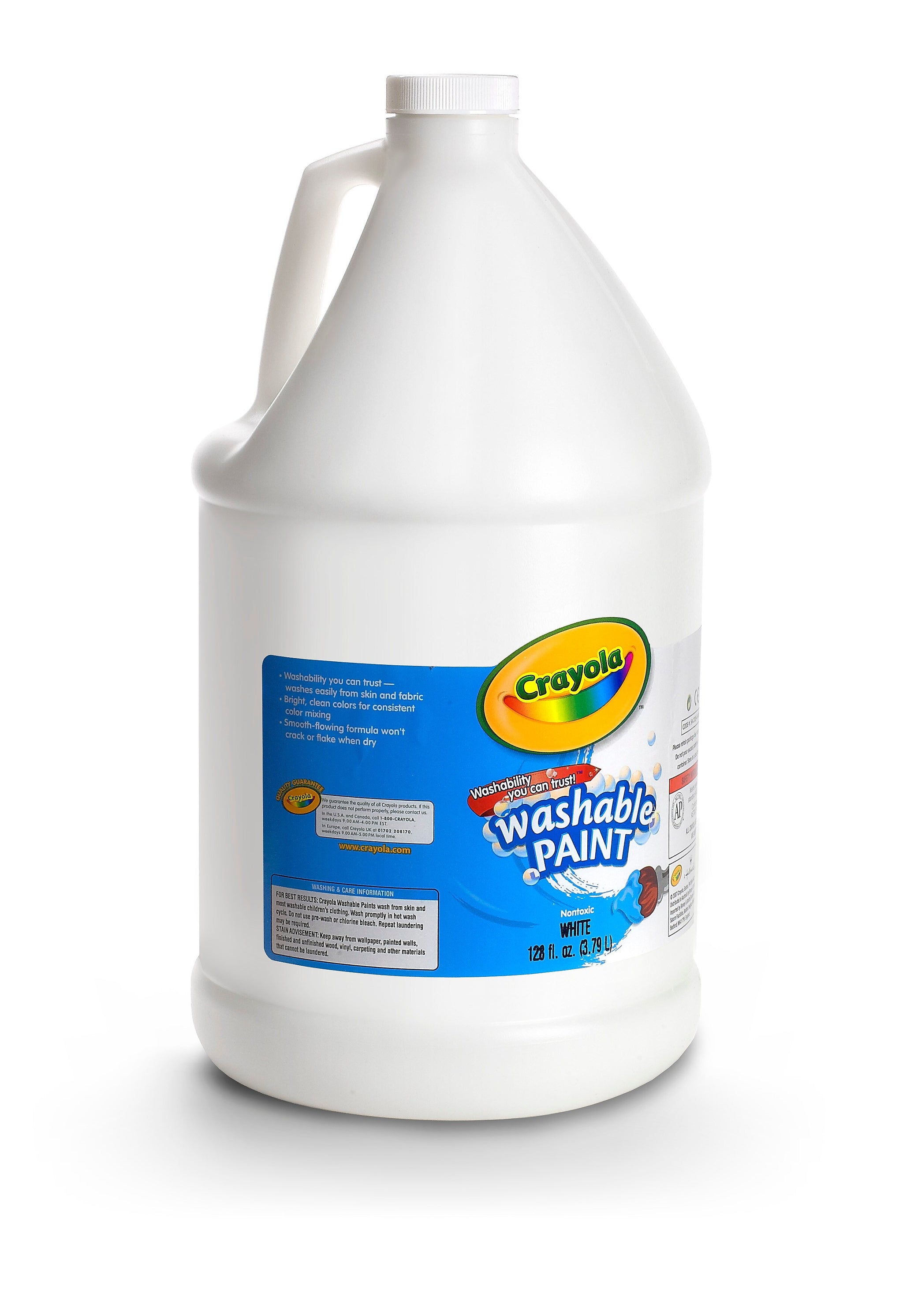 Crayola Washable Paints, White, 1 Gallon