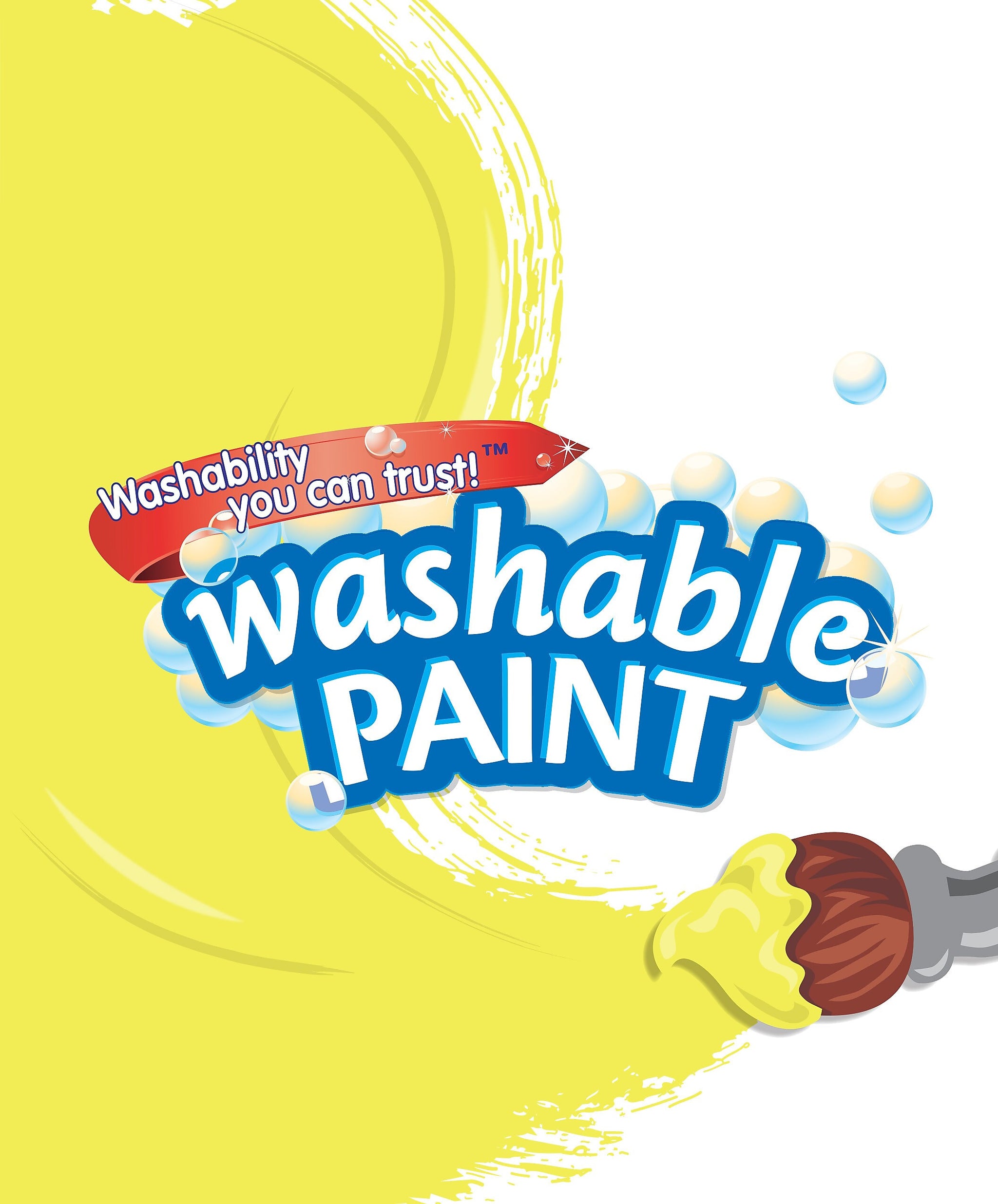 Crayola Washable Paints, Yellow, 1 Gallon
