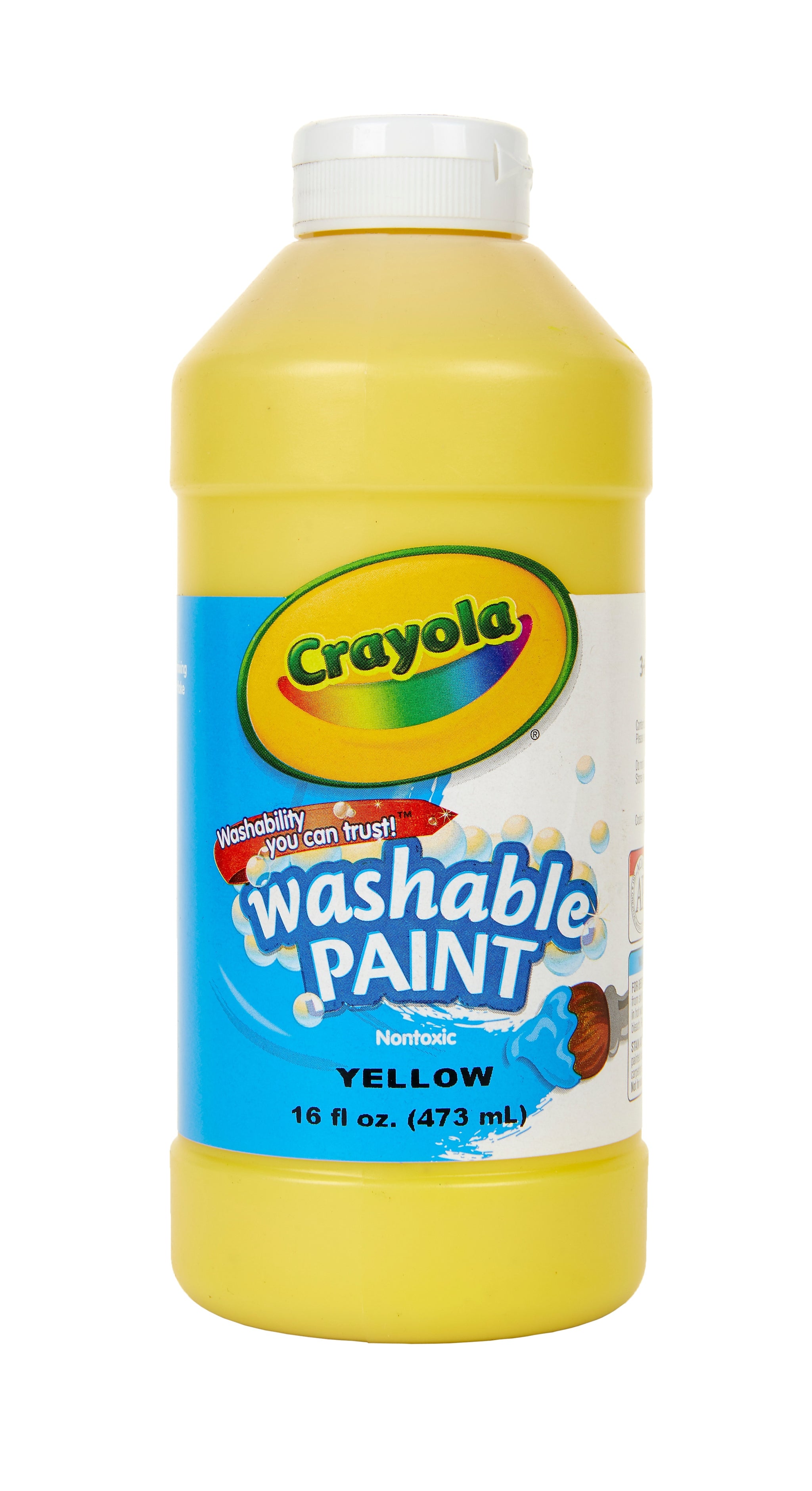 Crayola Washable Paints, Yellow, 16 oz.