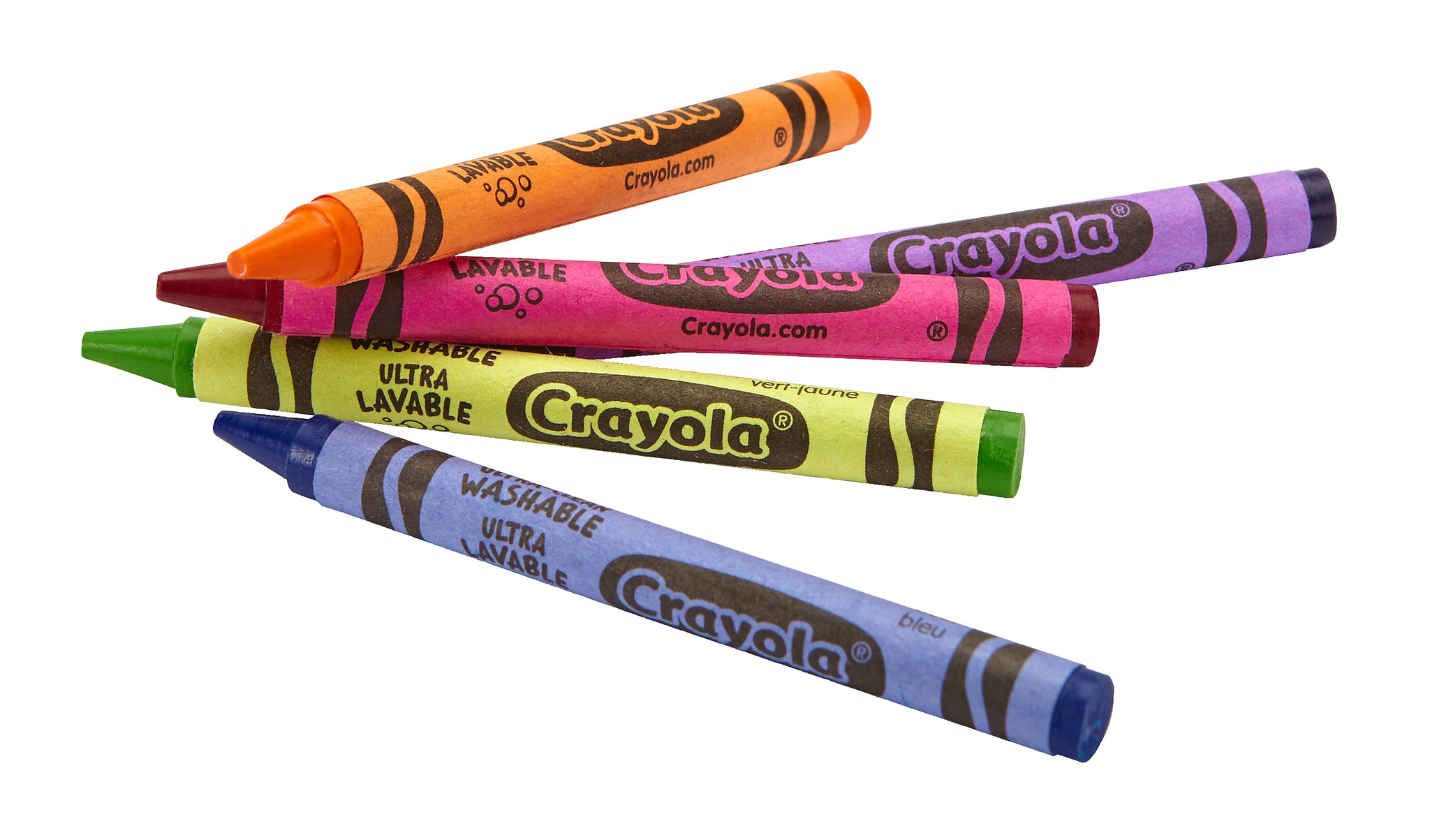 Crayola Washable Ultra Clean Crayons, Assorted Colors, 24/Box
