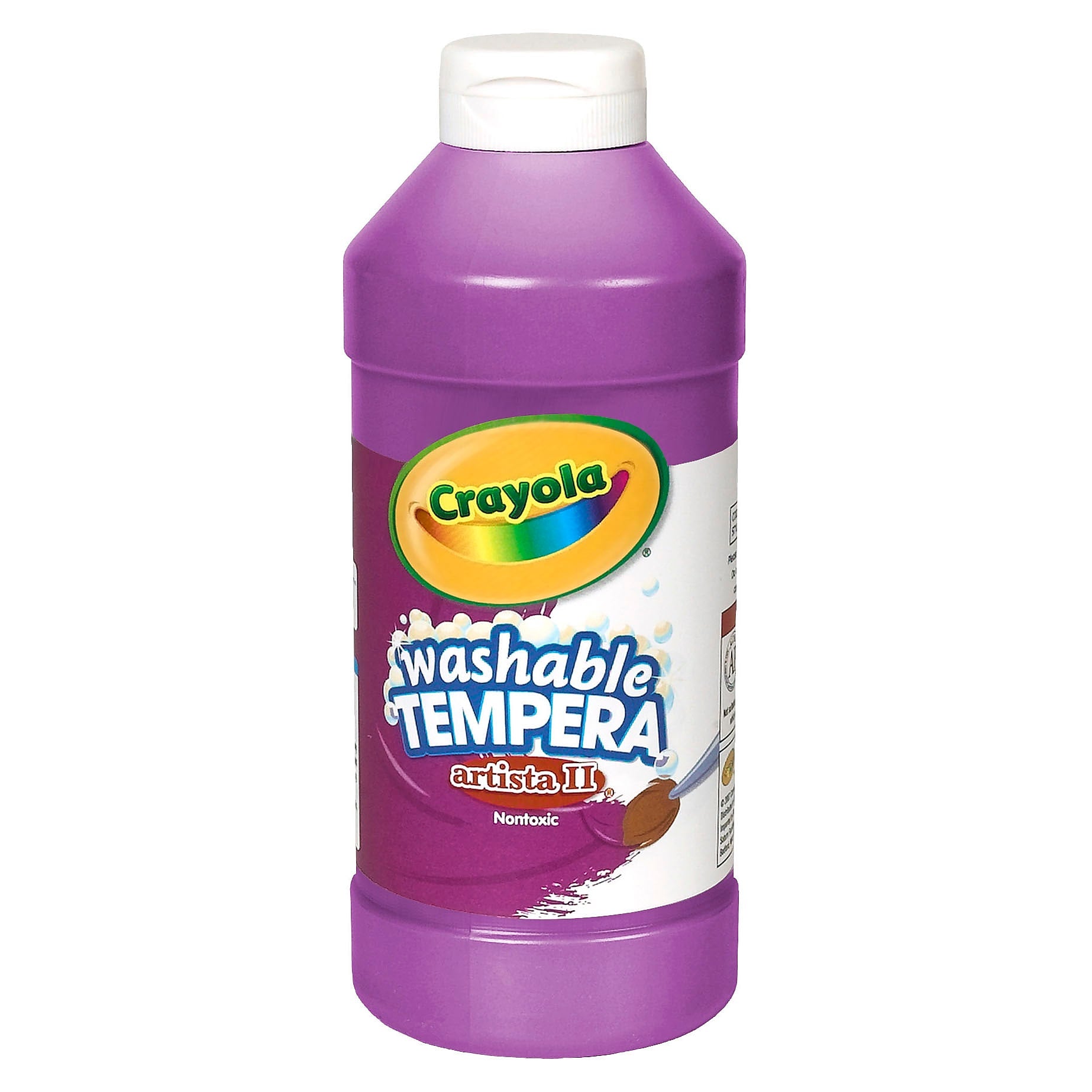 CrayolaArtista II Washable Tempera Paint Violet, 16 Oz.,