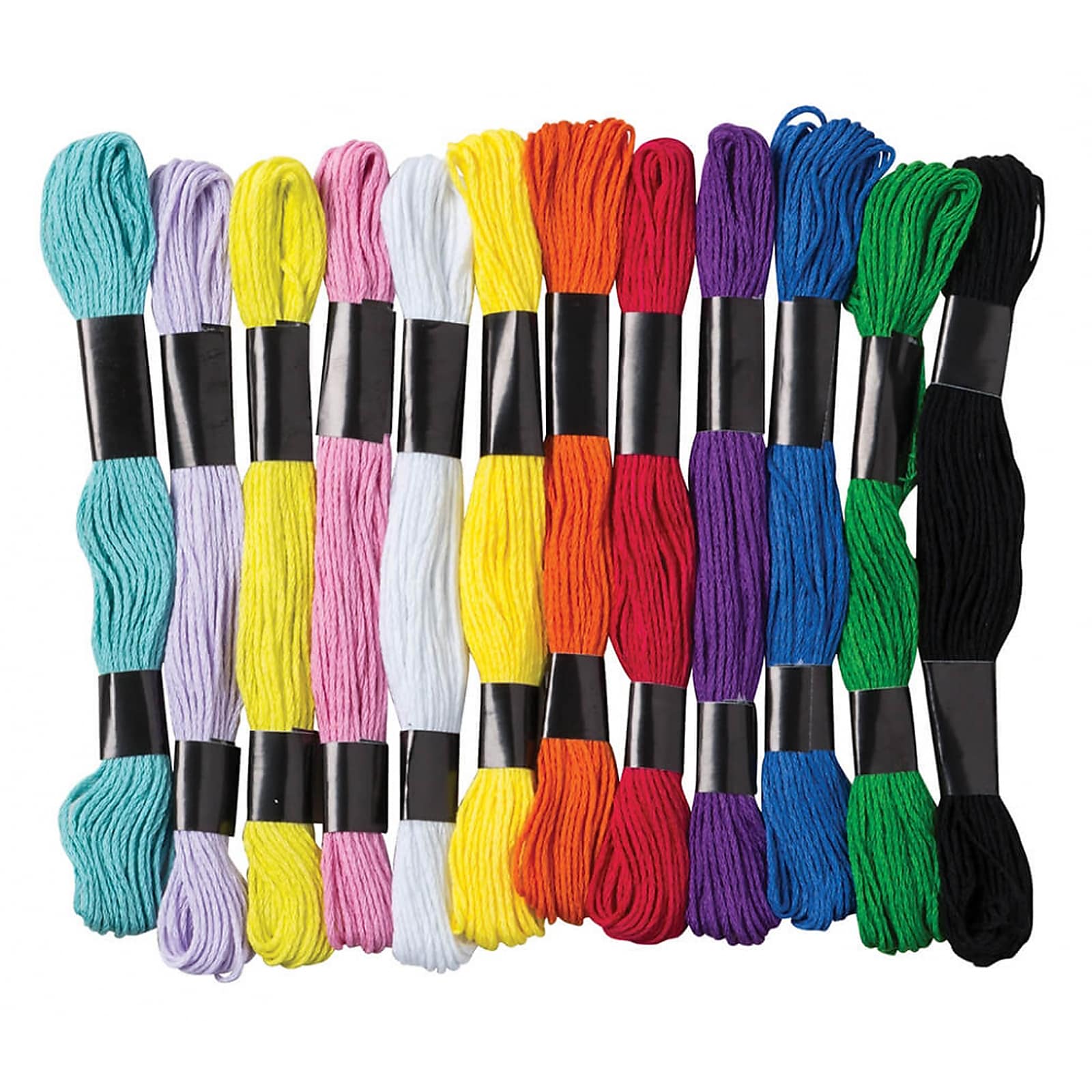 Creativity Street Embroidery Thread Skeins, 12 Colors, 24 Skeins/Pack, 3 Packs