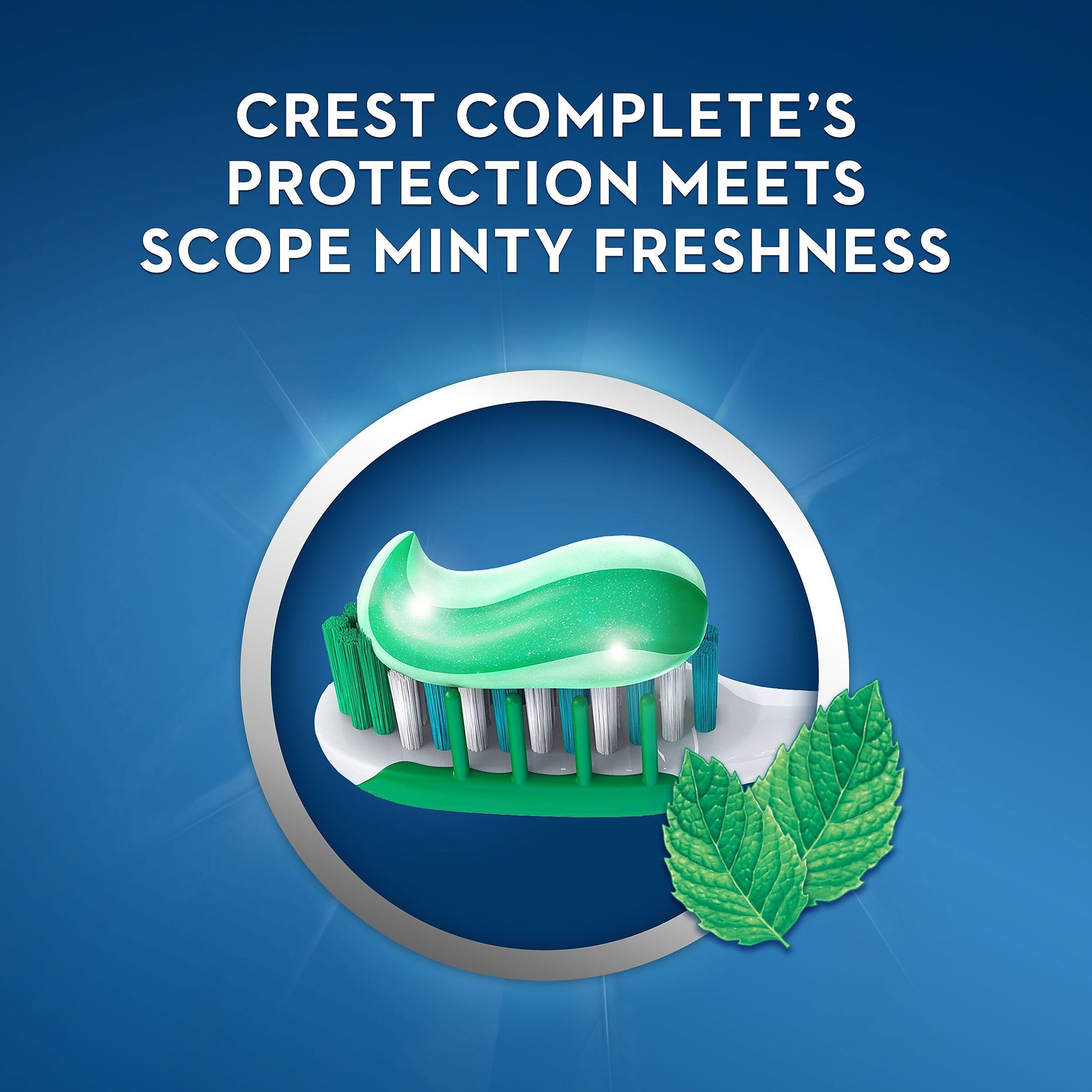 Crest Plus Scope Complete Whitening Toothpaste, Minty Fresh, .85 oz., 36/Carton