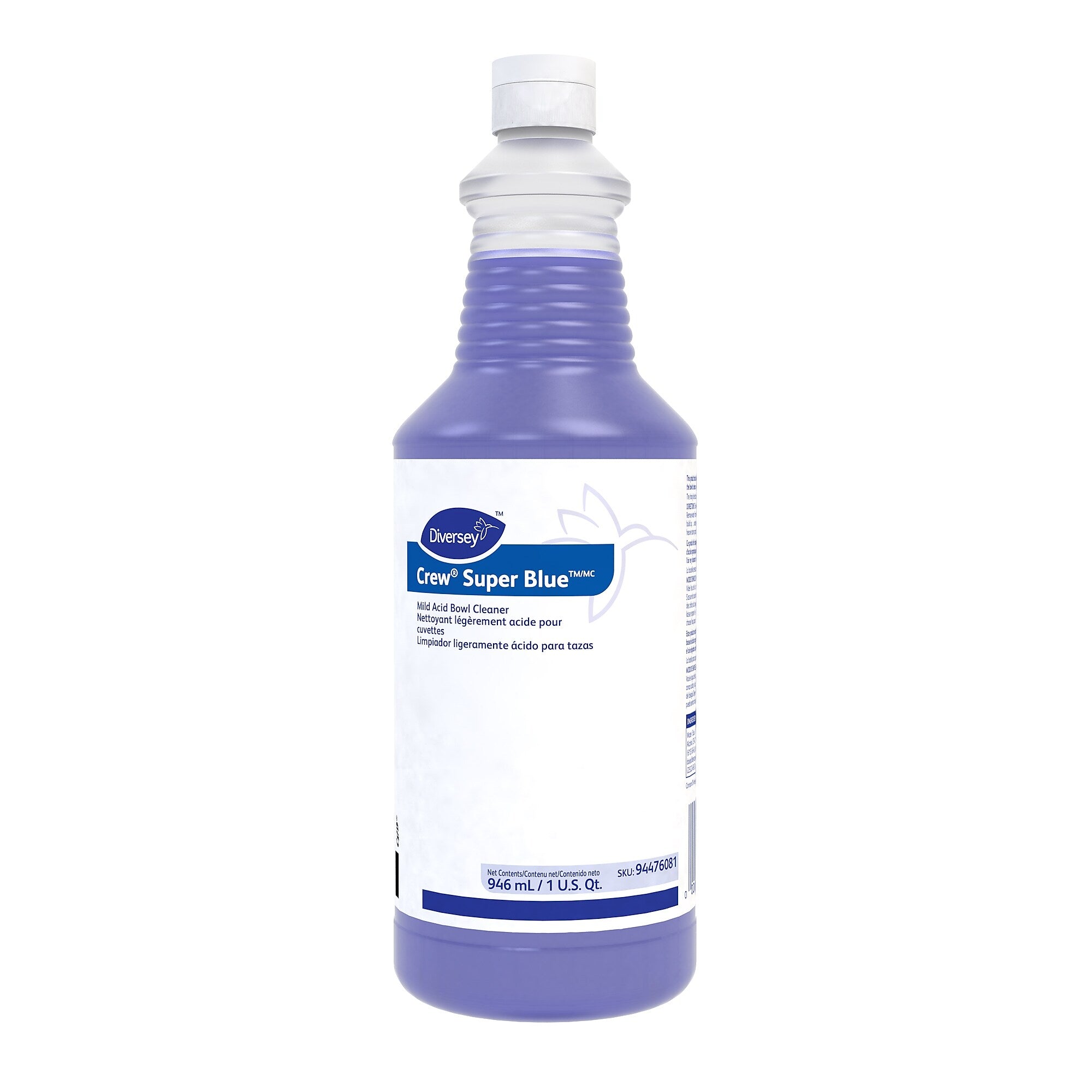 Crew Super Blue Spray Mild Acid Bowl Cleaner, Citrus Scent, 32 oz., 12/Carton