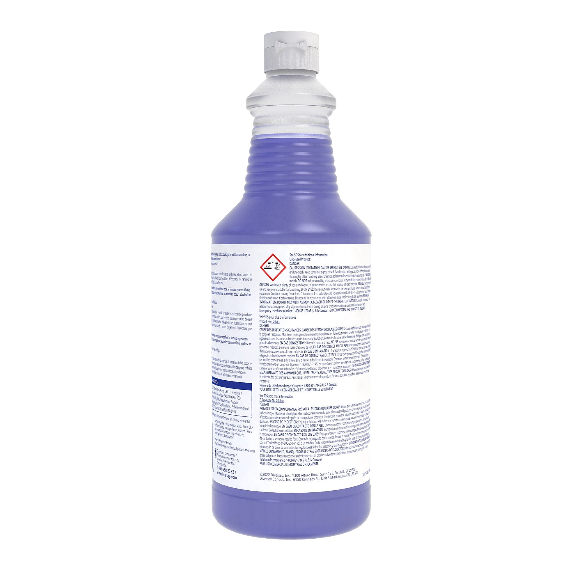 Crew Super Blue Spray Mild Acid Bowl Cleaner, Citrus Scent, 32 oz., 12/Carton