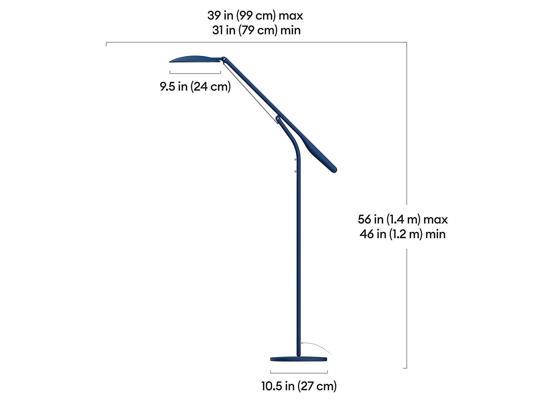 Cricut Bright™ 360 Ultimate LED Floor Lamp, Indigo