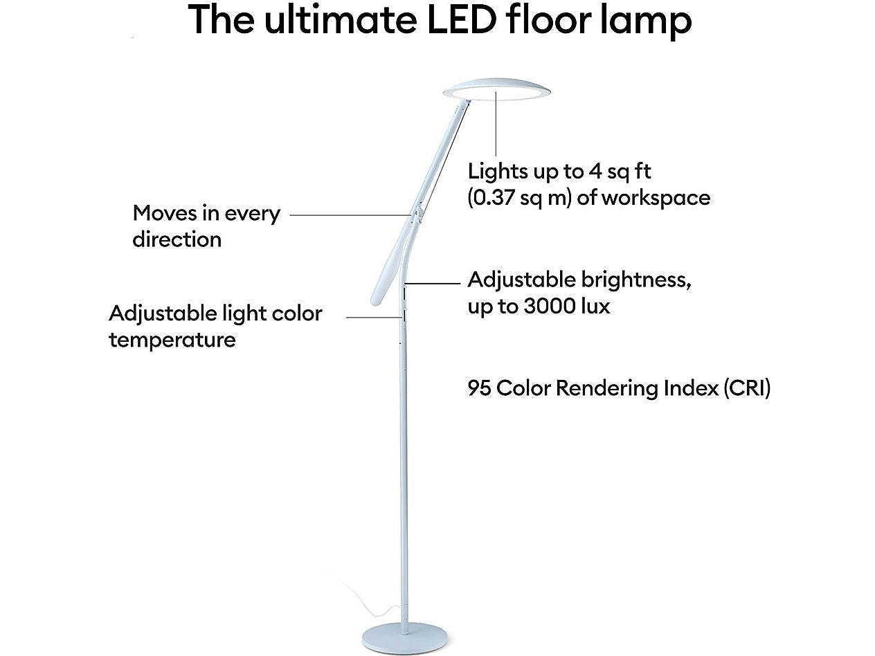 Cricut Bright™ 360 Ultimate LED Floor Lamp, Mist