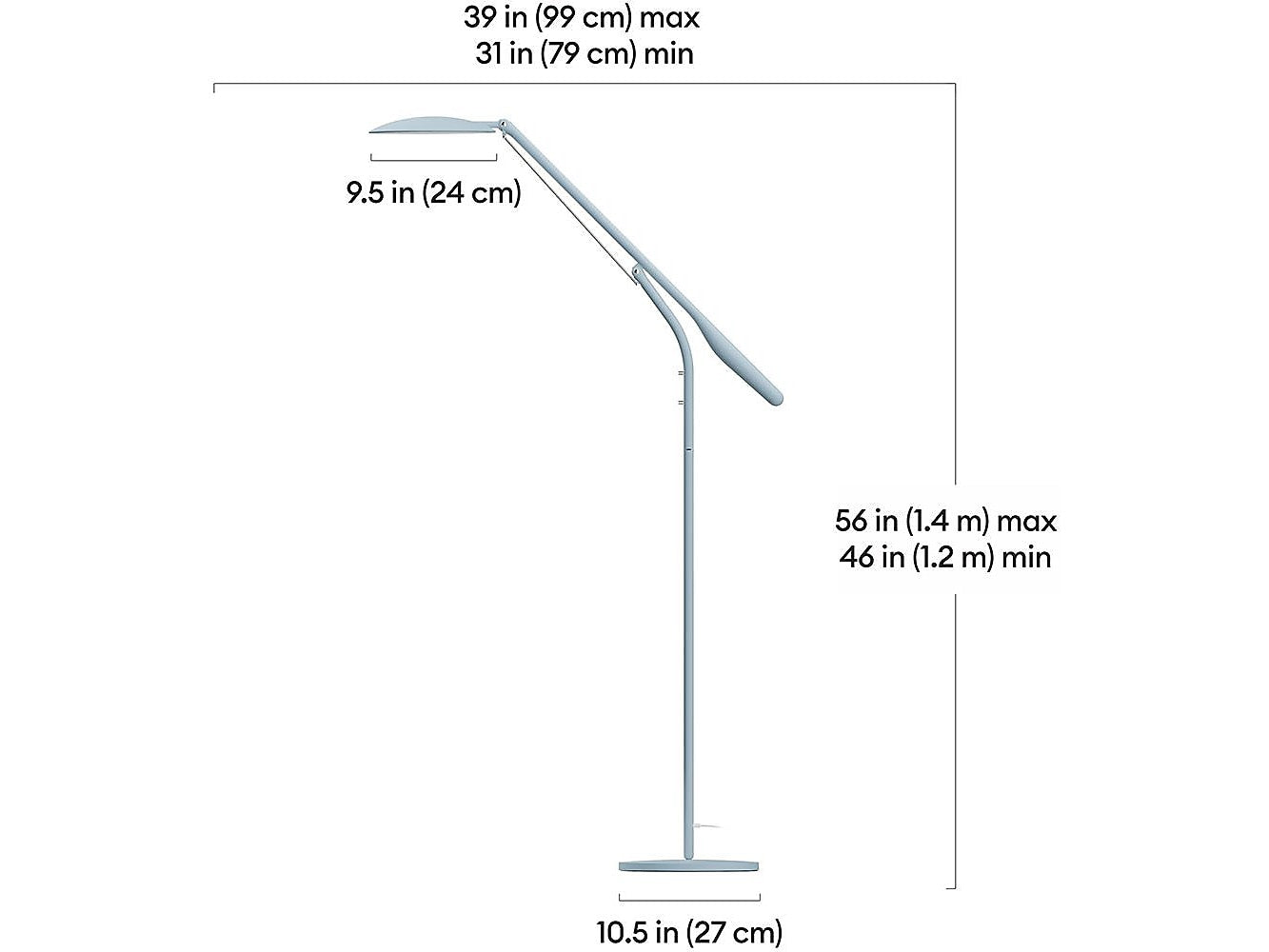 Cricut Bright™ 360 Ultimate LED Floor Lamp, Mist