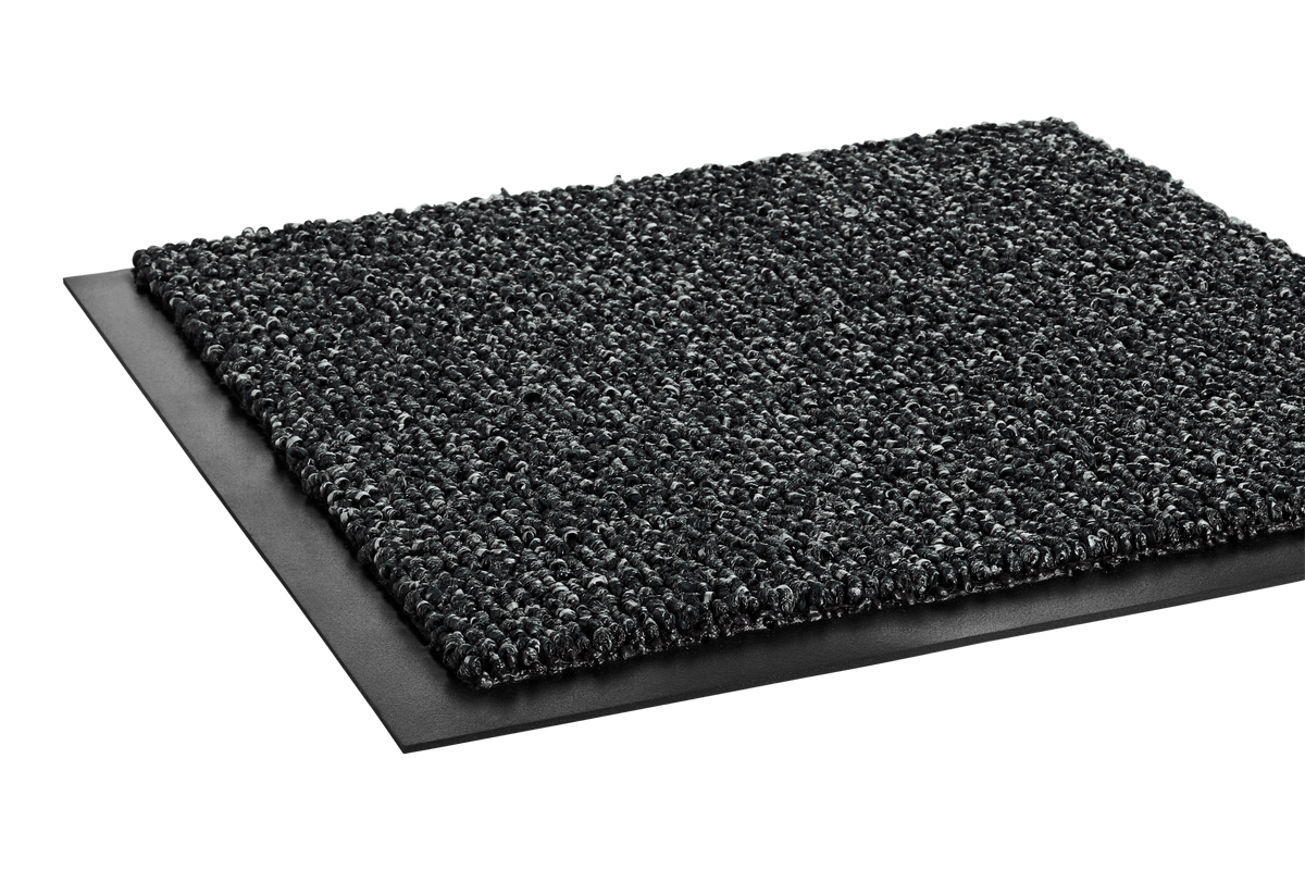 Crown Cross-Over Wiper/Scraper Floor Mat, 36" x 60", Gray