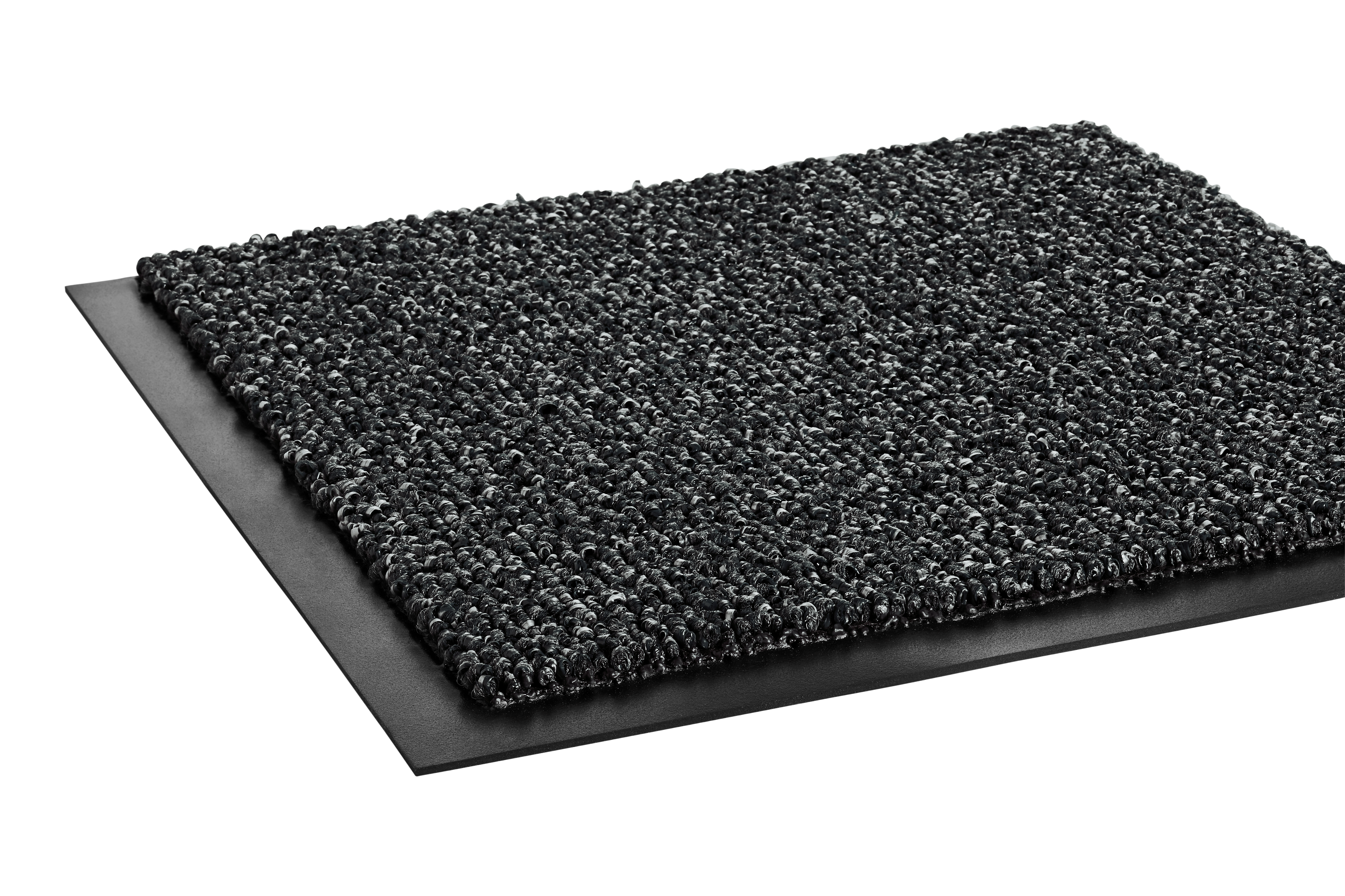 Crown Cross-Over Wiper/Scraper Floor Mat, 36" x 60", Gray