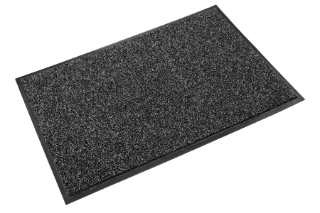 Crown Cross-Over Wiper/Scraper Floor Mat, 36" x 60", Gray