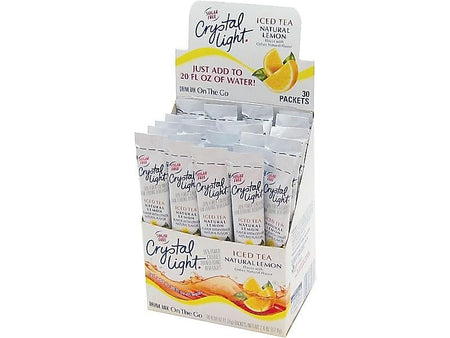 Crystal Light On The Go Lemon Powder Tea, 0.08 oz., 30/Box