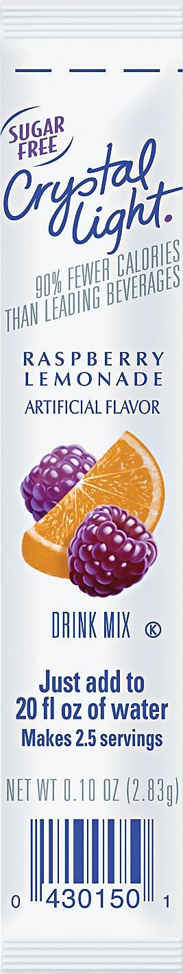 Crystal Light On the Go , Raspberry Lemonade , .16 oz Packets , 30/Box