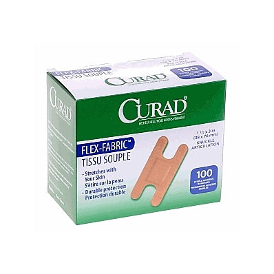Curad Flex-Fabric Knuckle Adhesive Bandages, 1.5