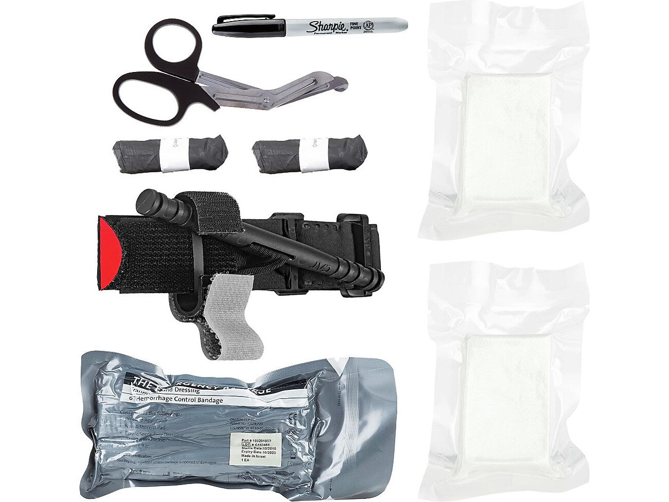 curaplex Stop The Bleed 8-Piece Bleeding Control Kit