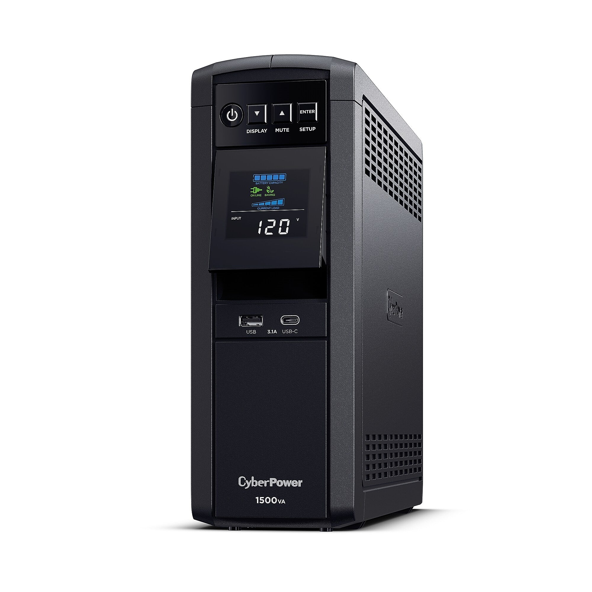 CyberPower PFC Sinewave 1500VA UPS, 12-Outlets, Black