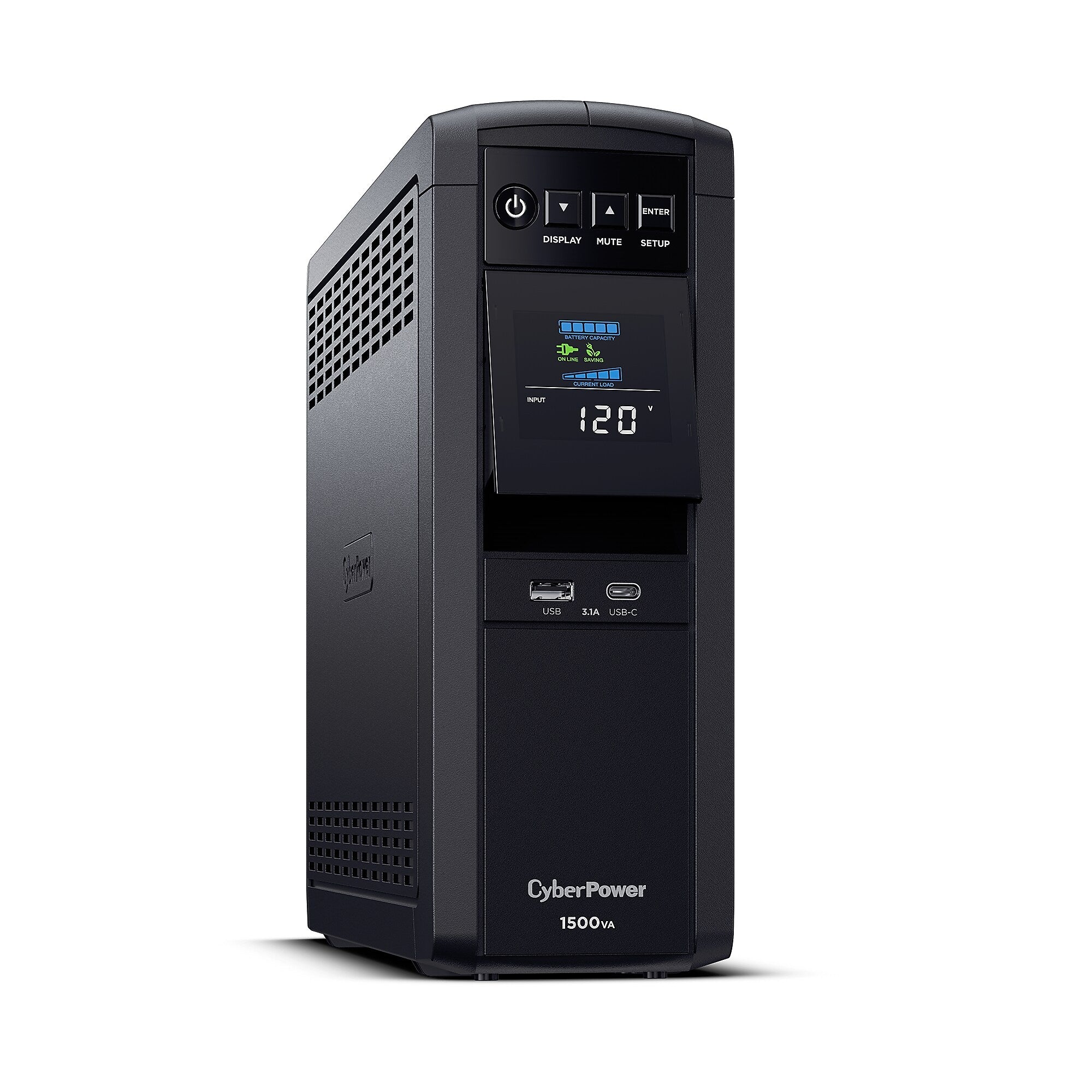 CyberPower PFC Sinewave 1500VA UPS, 12-Outlets, Black