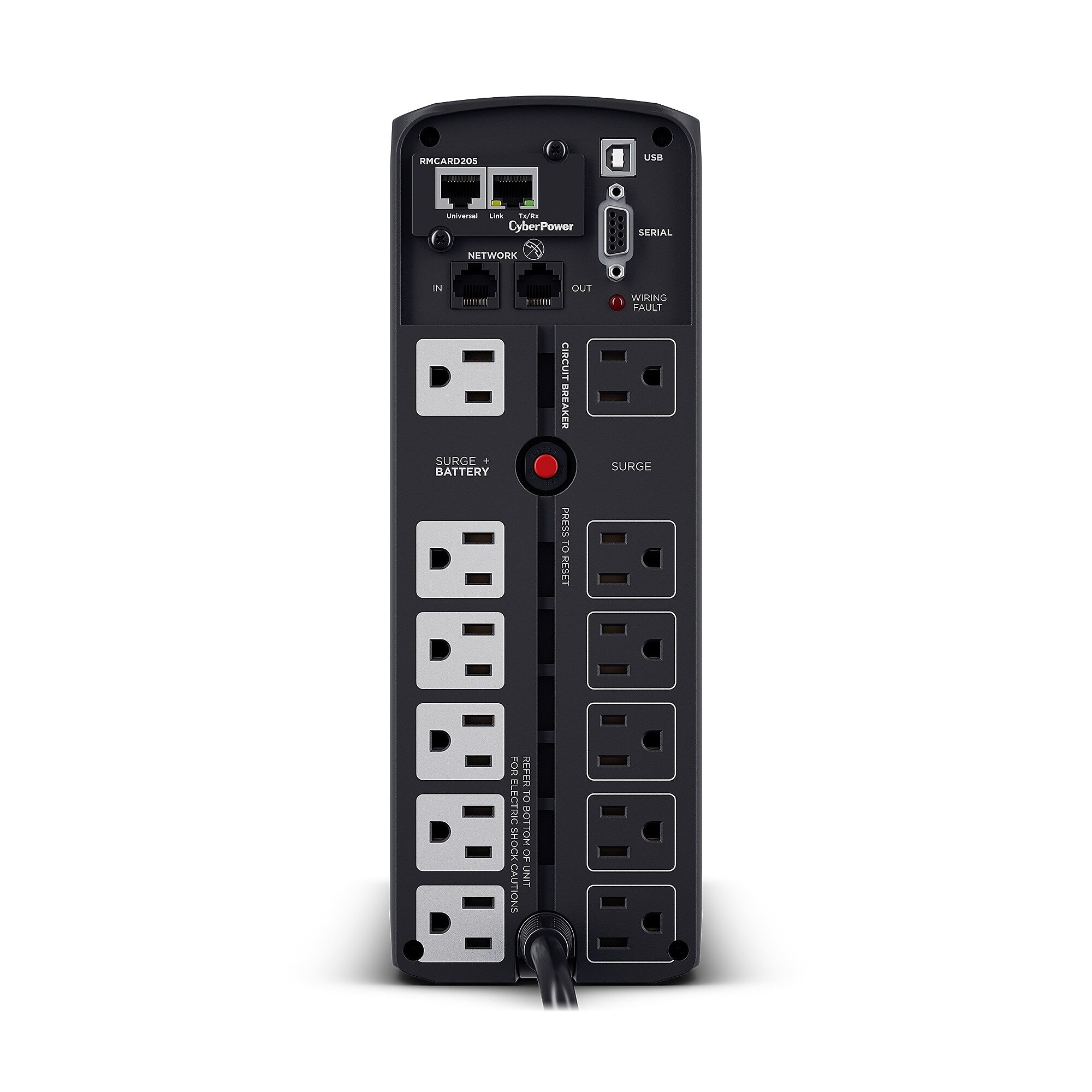 CyberPower PFC Sinewave 1500VA UPS, 12-Outlets, Black