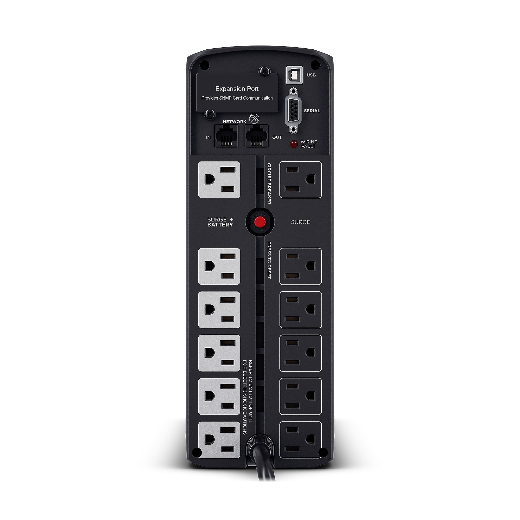 CyberPower PFC Sinewave 1500VA UPS, 12-Outlets, Black