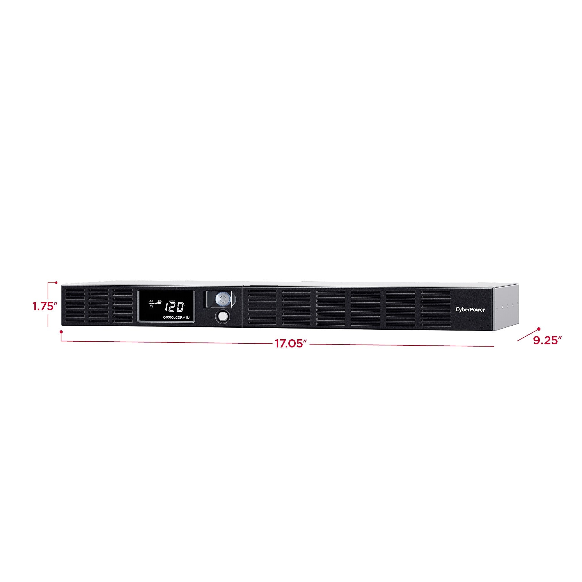 CyberPower Smart App LCD 500VA UPS, 6-Outlets, Black