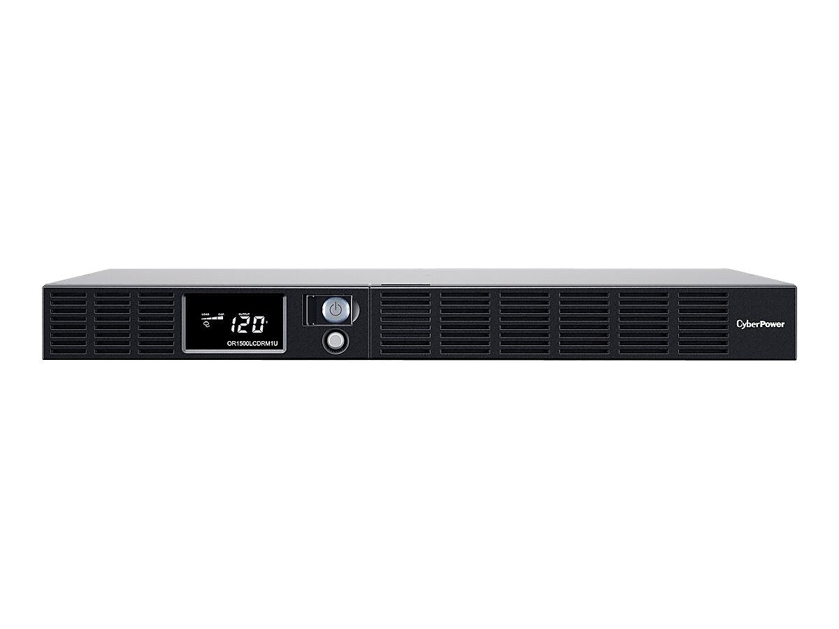 CyberPower Smart App LCD UPS Series 1500VA 1U, 6-Outlet, Black