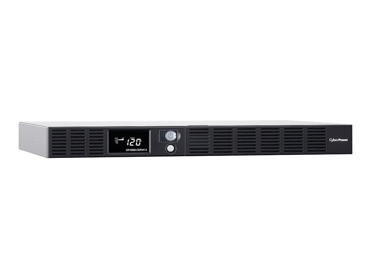 CyberPower Smart App LCD UPS Series 1500VA 1U, 6-Outlet, Black