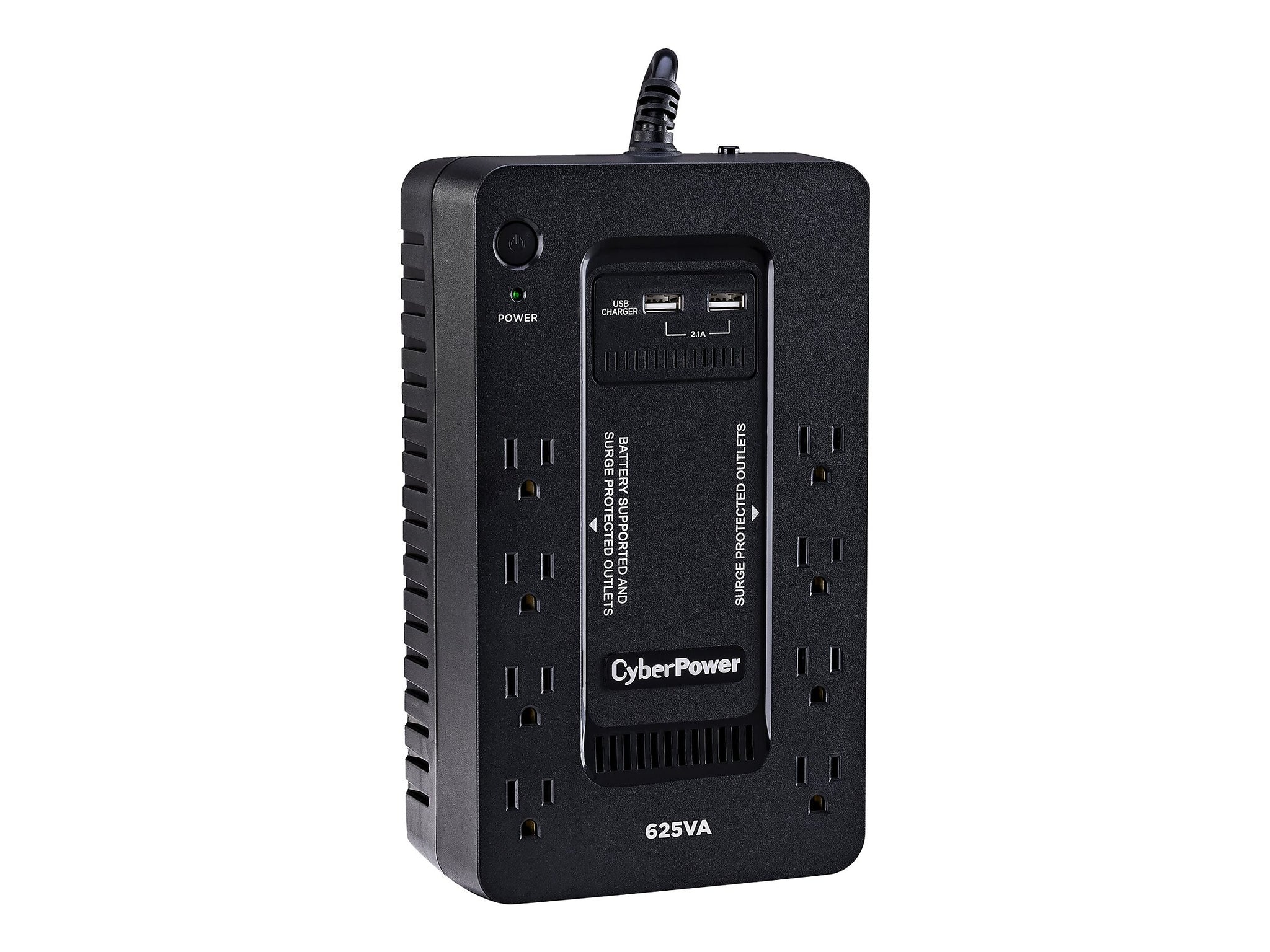 CyberPower Standby Series 625VA 8-Outlet UPS, Black