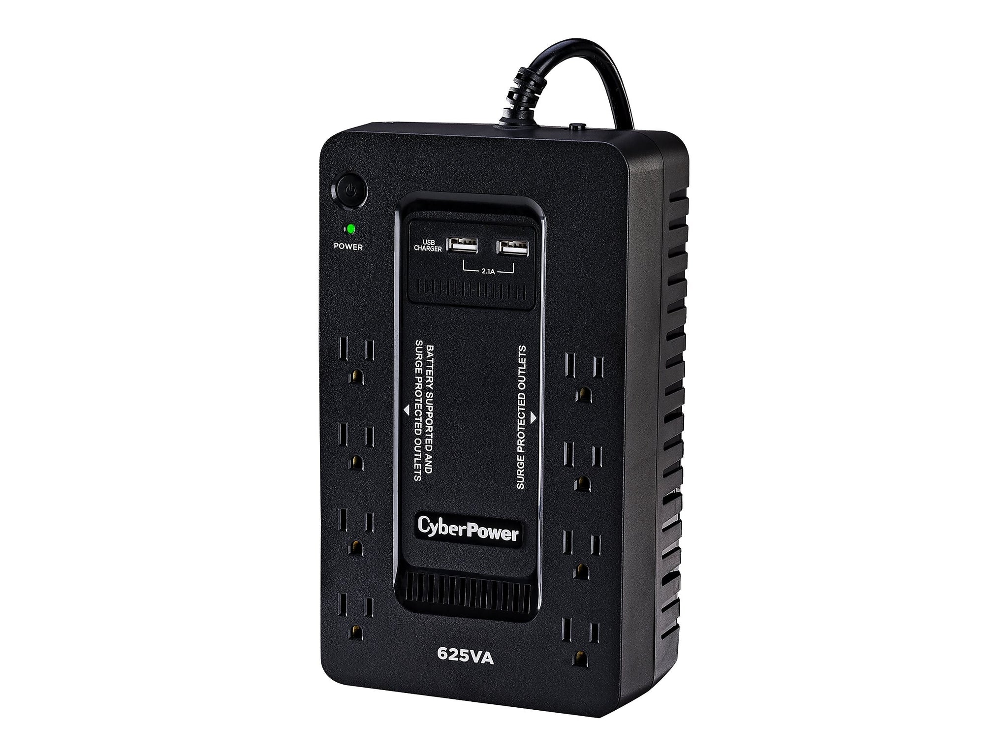 CyberPower Standby Series 625VA 8-Outlet UPS, Black